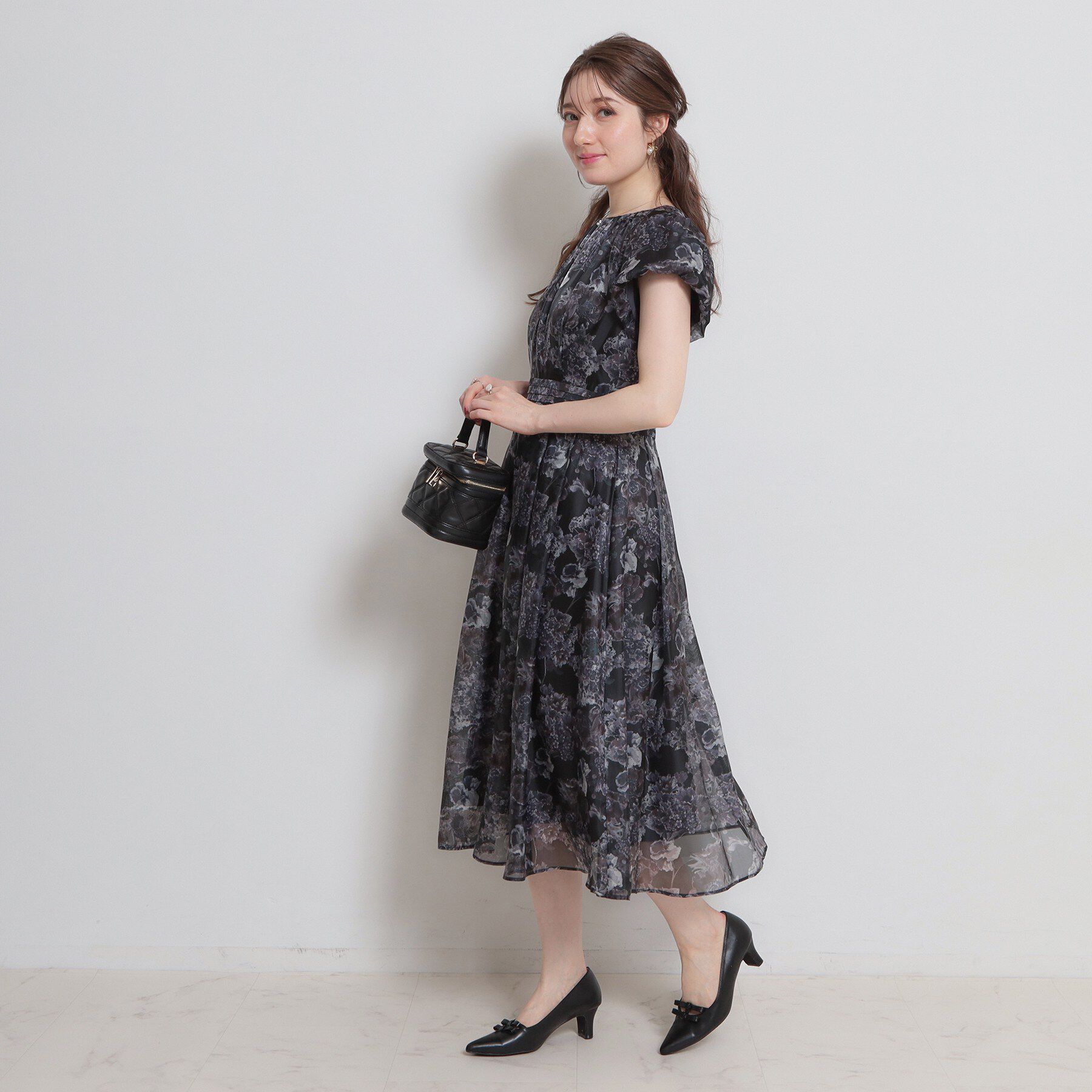 Couture broach「【洗える・着映え】オーガンフルールワンピース」|ワンピース|