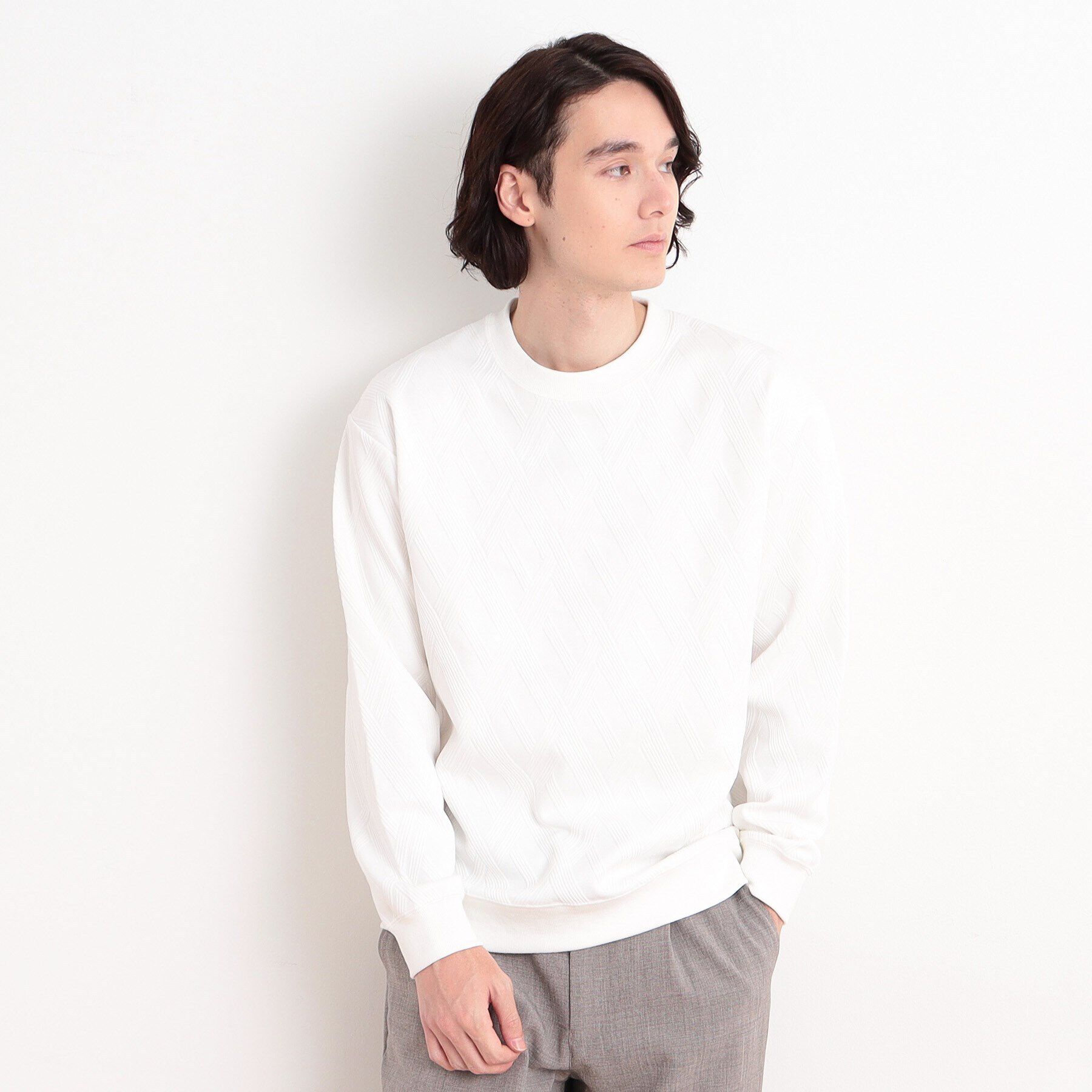 THE SHOP TK「リンクススウェットプルオーバー」|パーカー|オフホワイト(003