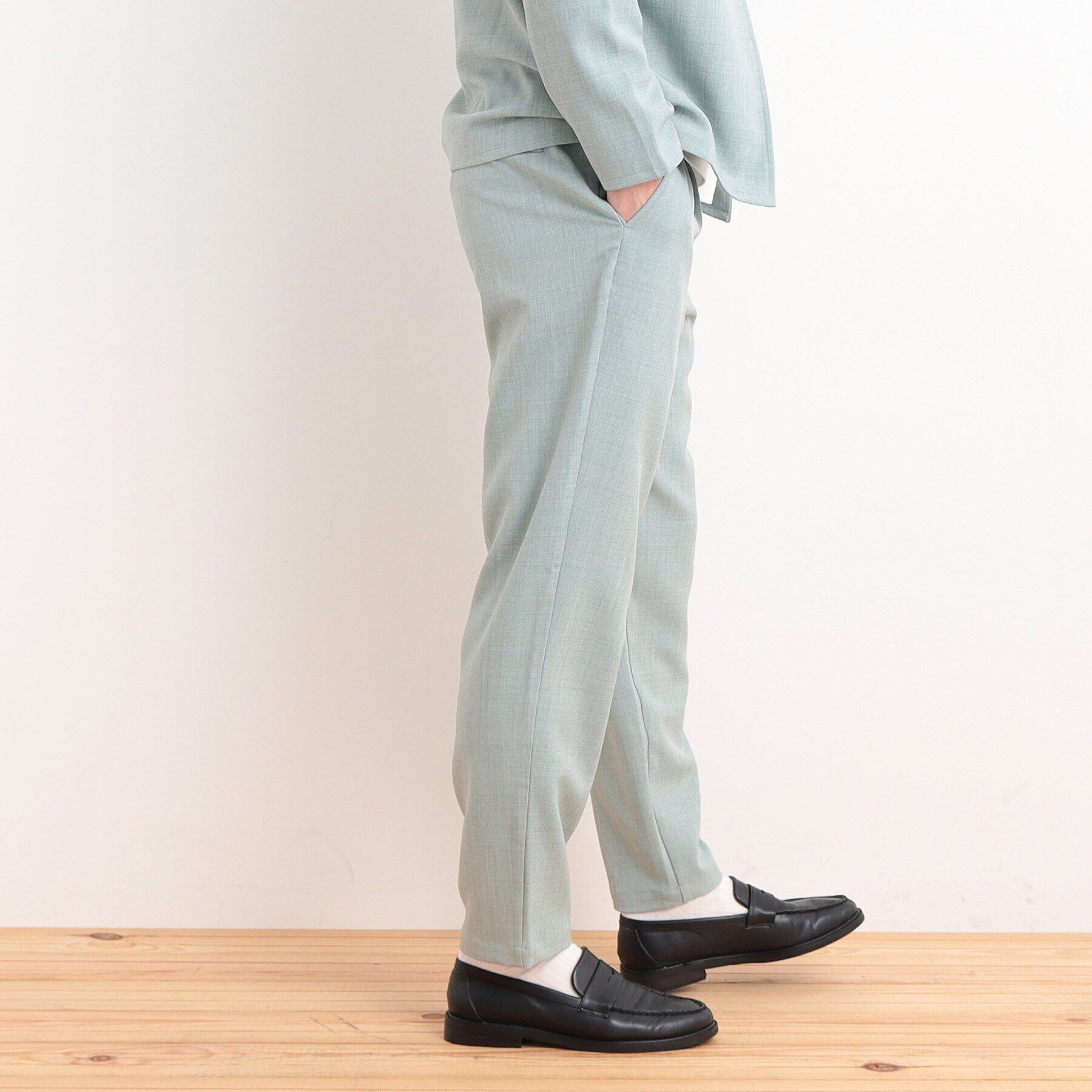 THE SHOP TK「【CAVIAN/キャビアン】リサイクルシャークスキンイージーパンツ セットアップ可」|その他|ブルーグリーン(09