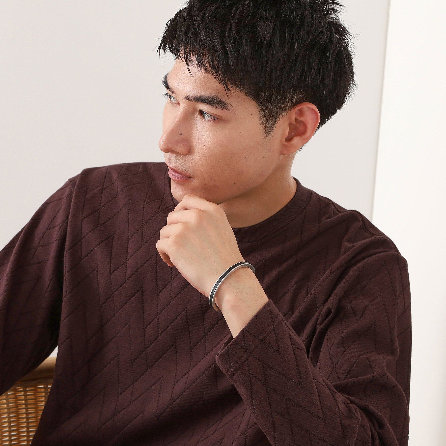 THE SHOP TK「コンビシルバーバングル」|ブレスレット・バングル|