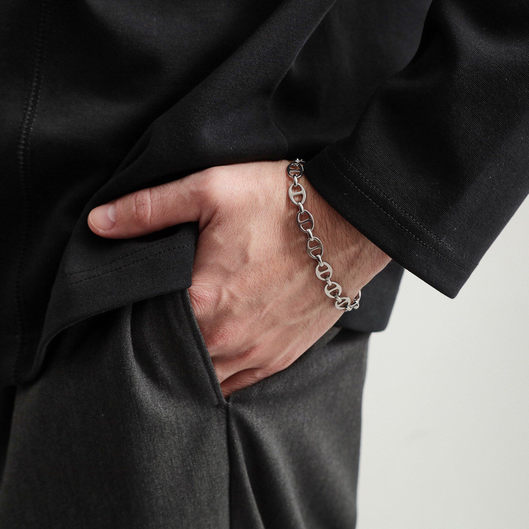 THE SHOP TK「アンカー チェーン マンテル ステンレス ブレスレット【ユニセックス】」|ネックレス|