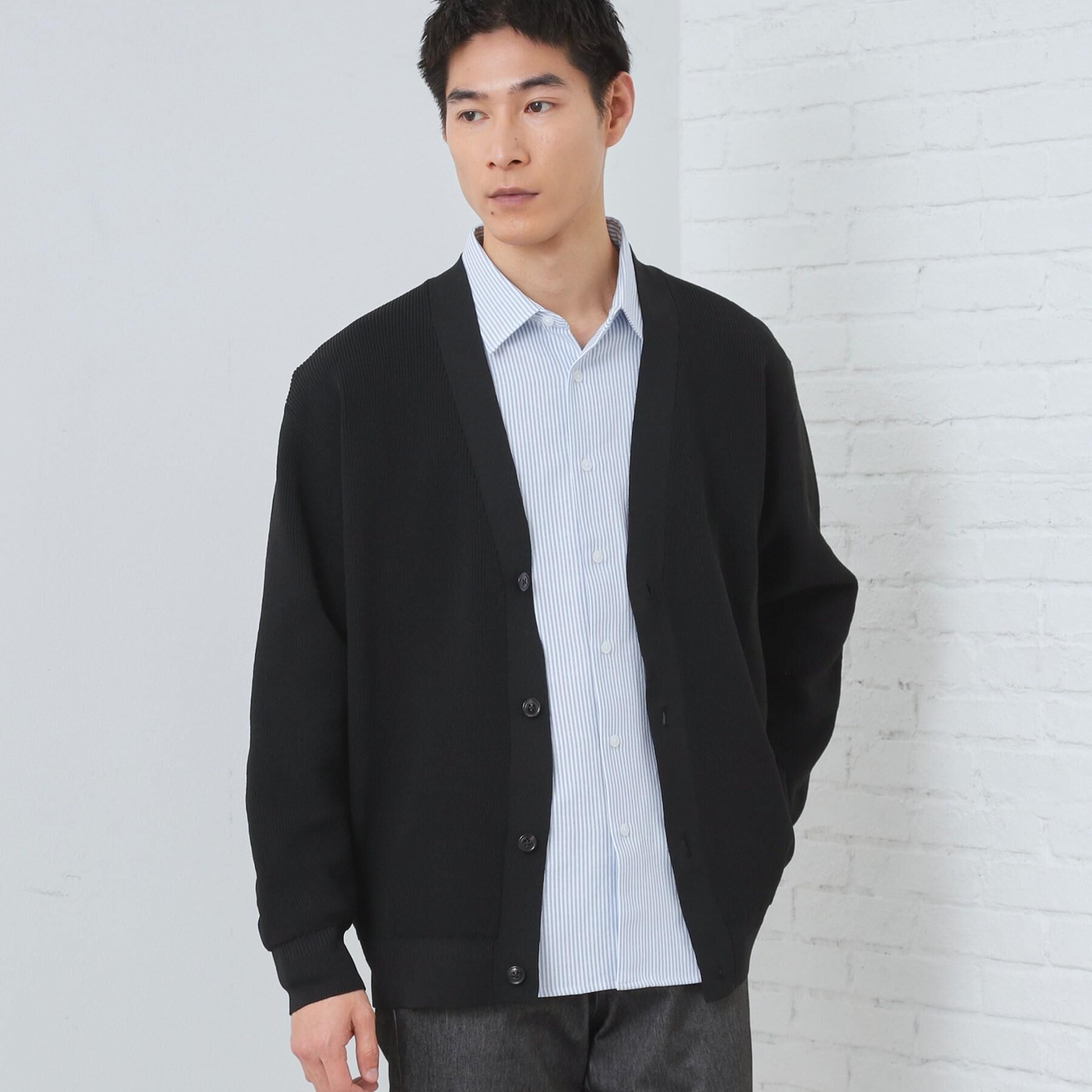 THE SHOP TK「【季節の変わり目に最適】ニットカーディガン ドライタッチ／軽量」|カーディガン|