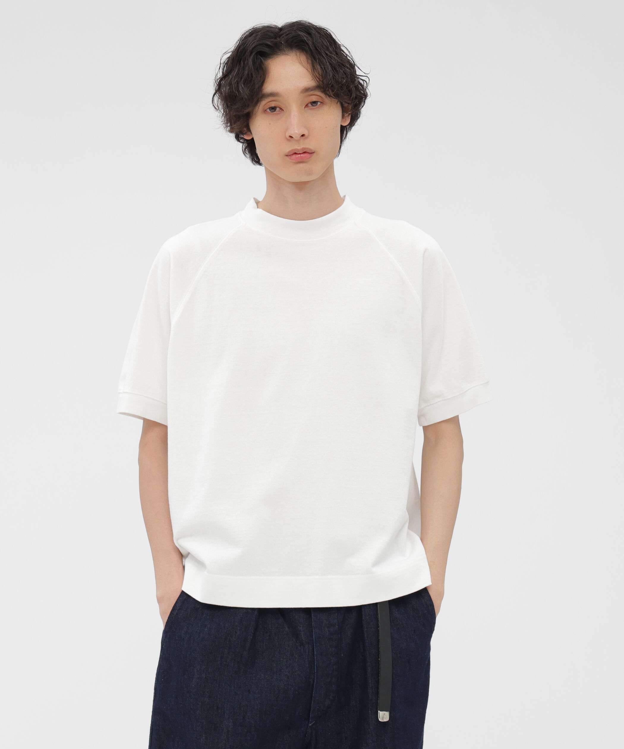 MHL.「DRY COTTON JERSEY TOP」|Tシャツ・カットソー|WHITE
