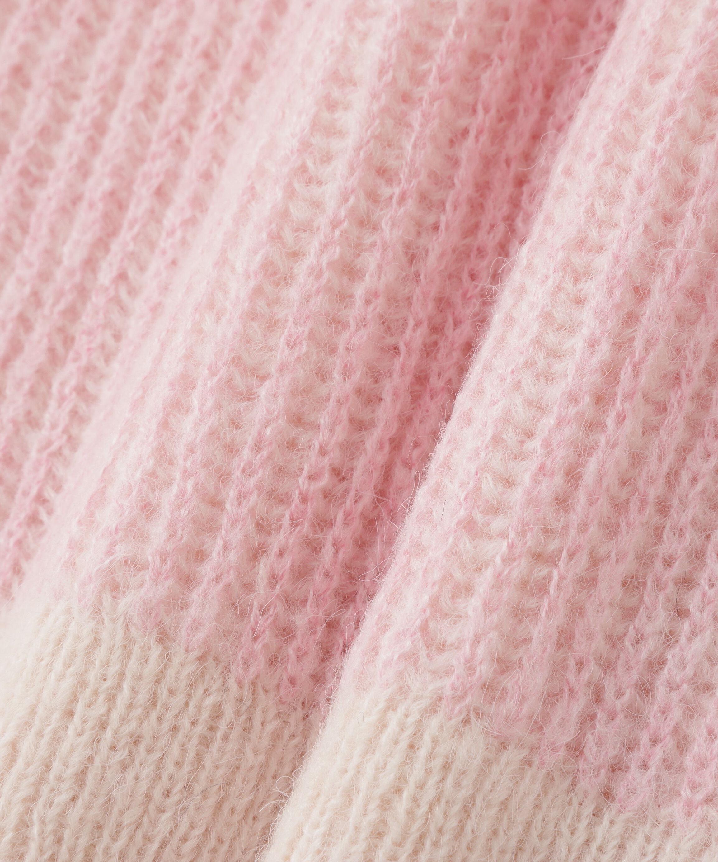  「配色リブボクシーニット」|ニット・セーター|