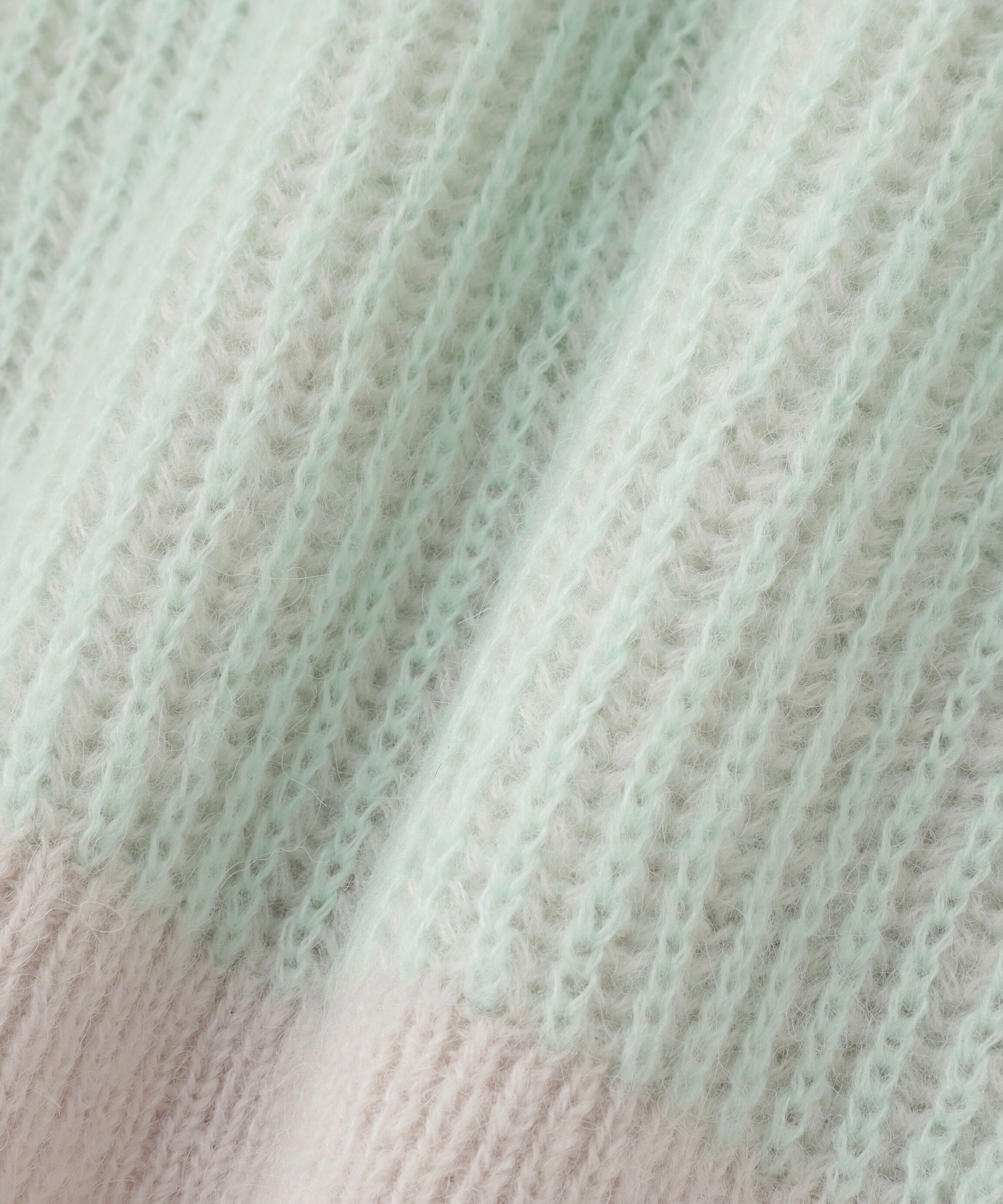  「配色リブボクシーニット」|ニット・セーター|