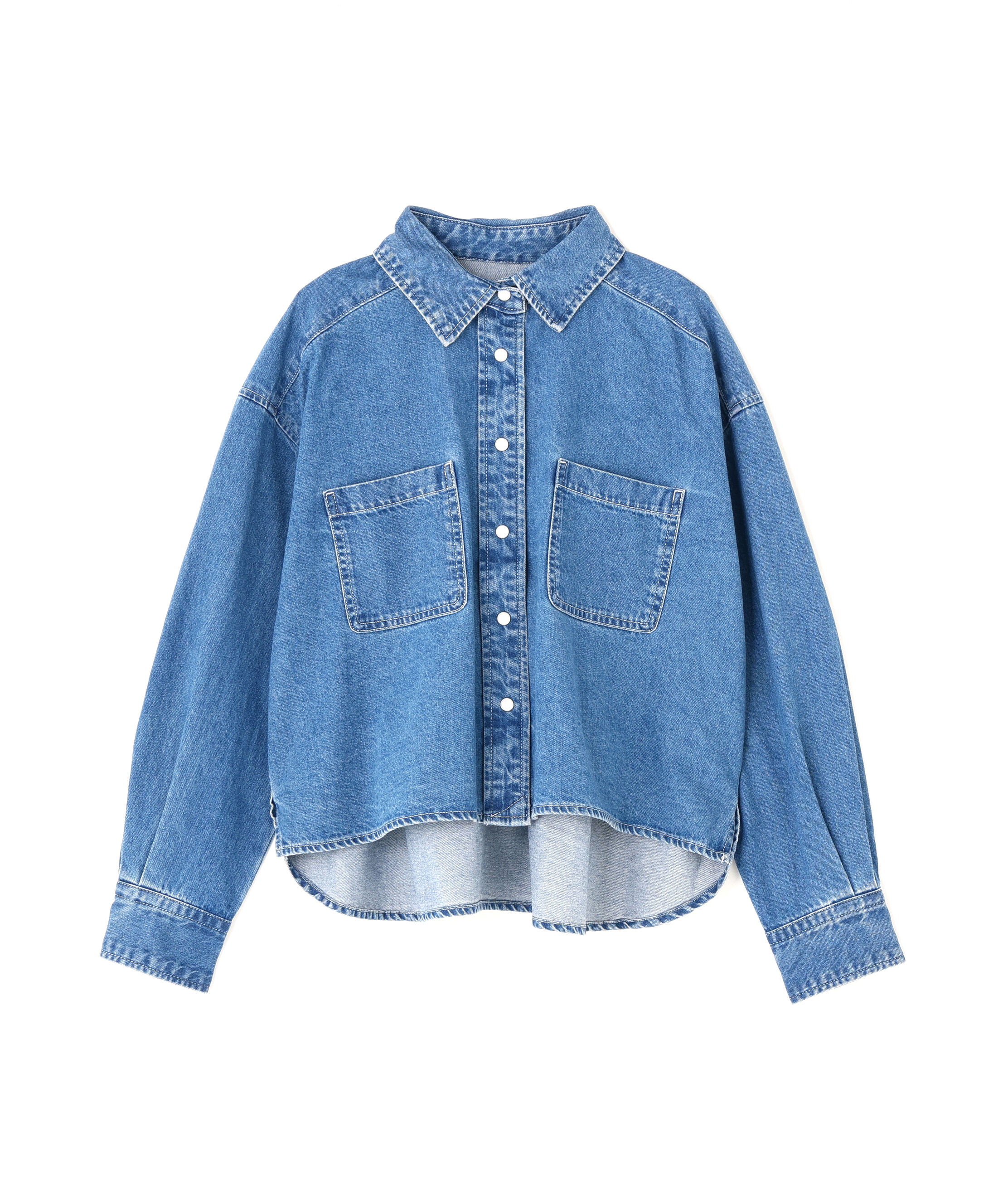  「〈N.〉クロップドデニムシャツ」|シャツ・ブラウス|