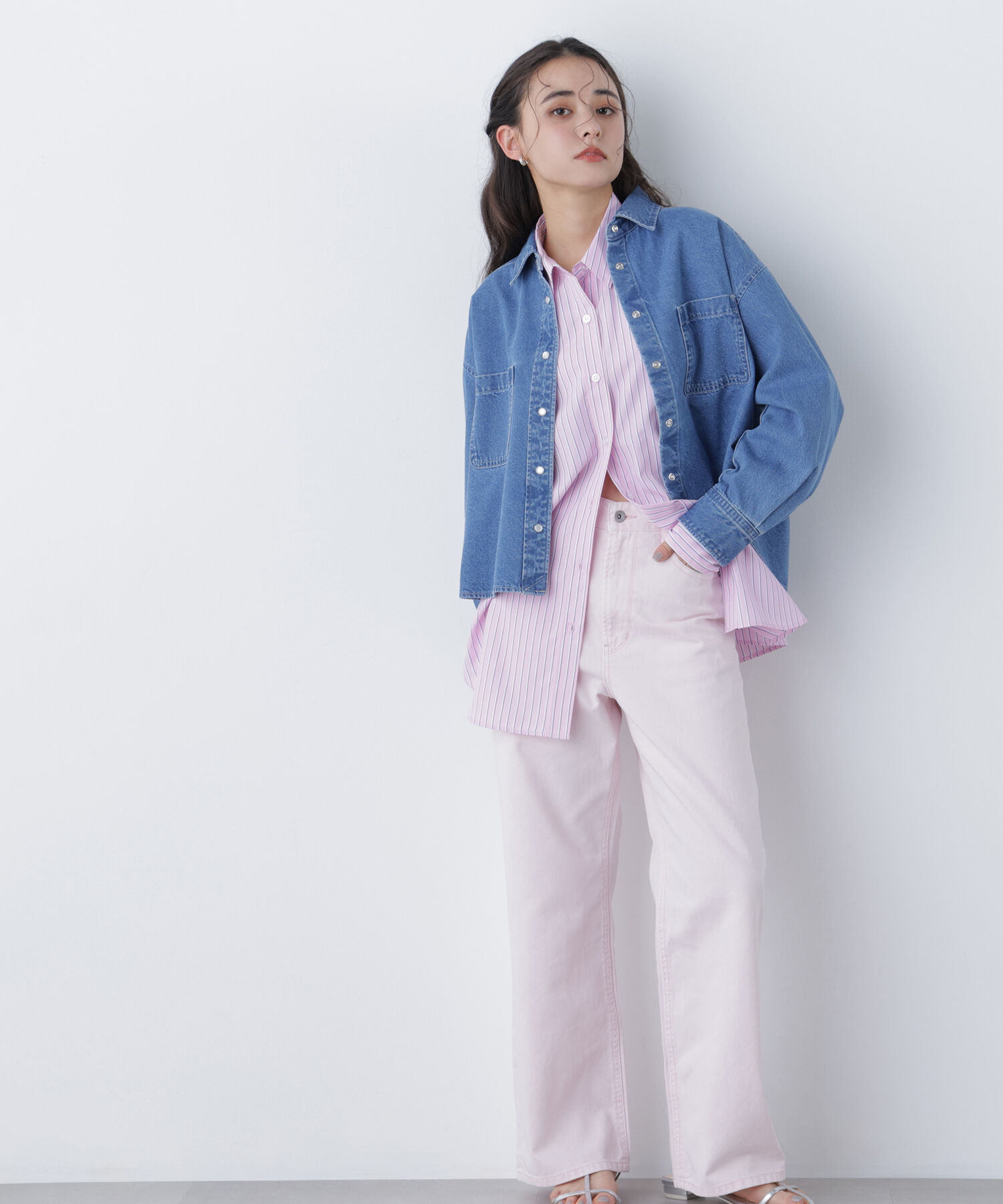  「〈N.〉クロップドデニムシャツ」|シャツ・ブラウス|