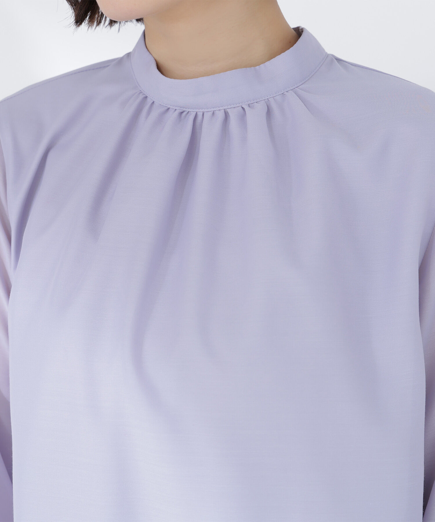  「フレアカフスシアーブラウス」|シャツ・ブラウス|