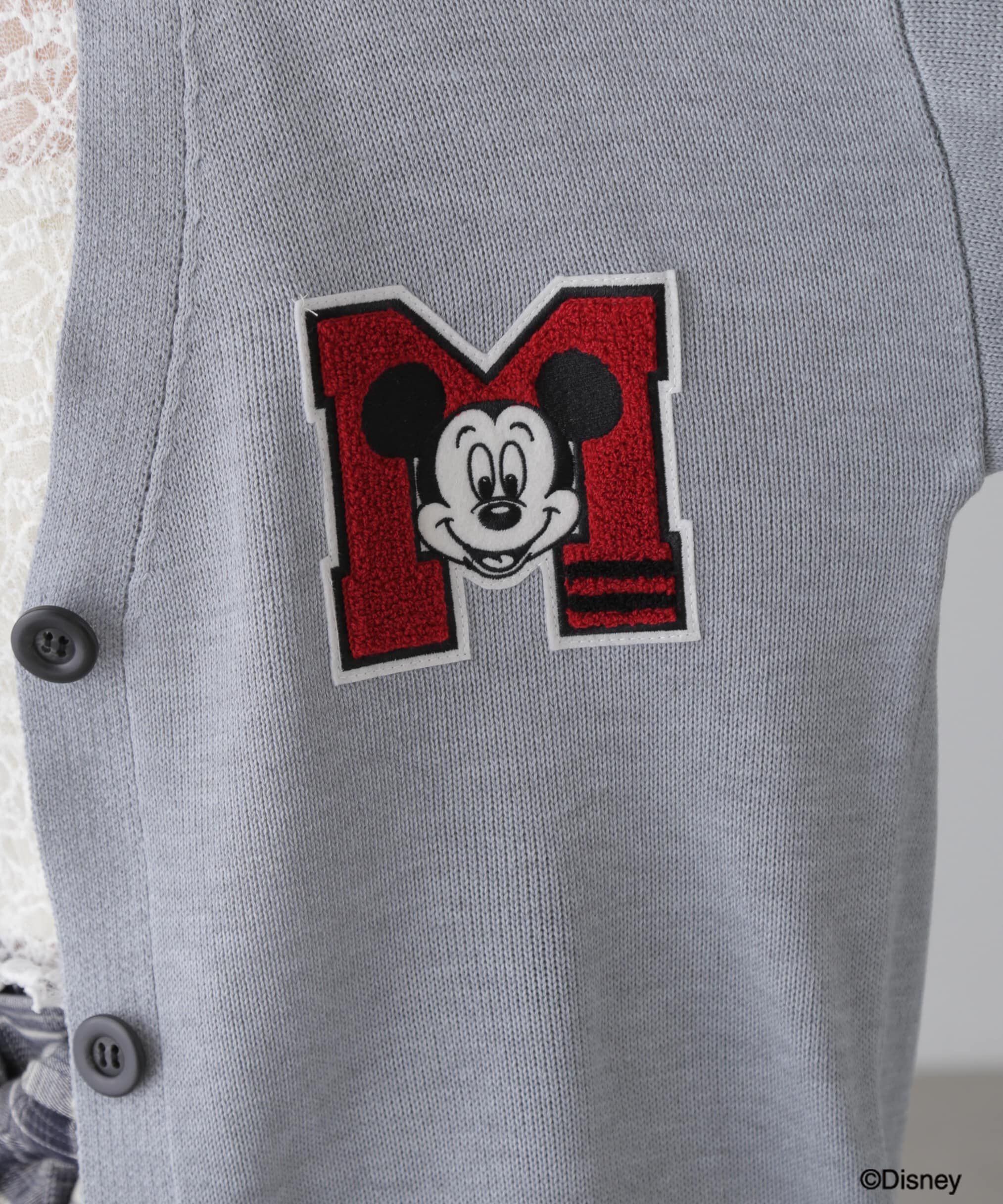  「〈ディズニーコレクション〉サガラワッペンニットカーディガン」|ニット・セーター|