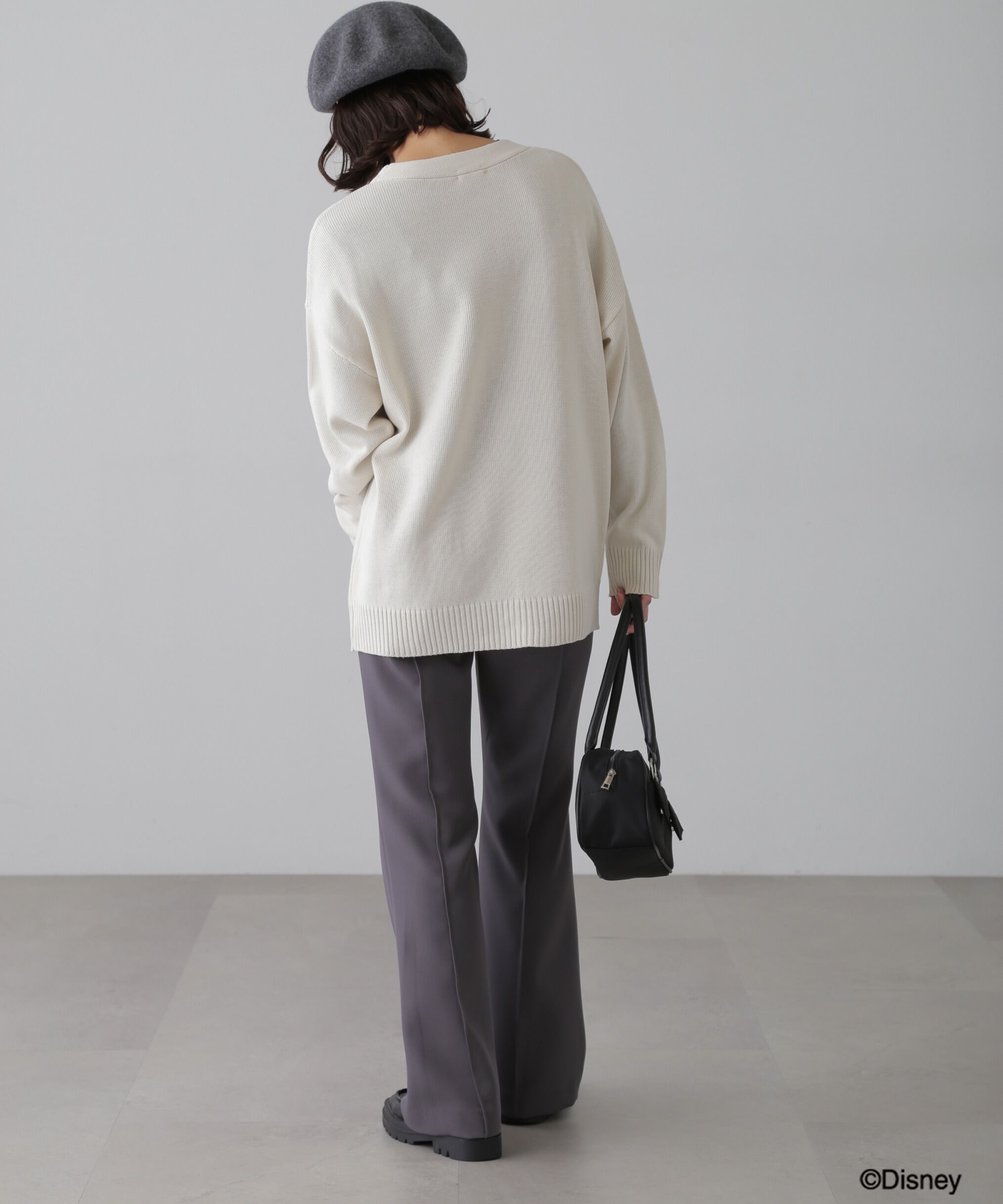  「〈ディズニーコレクション〉サガラワッペンニットカーディガン」|ニット・セーター|