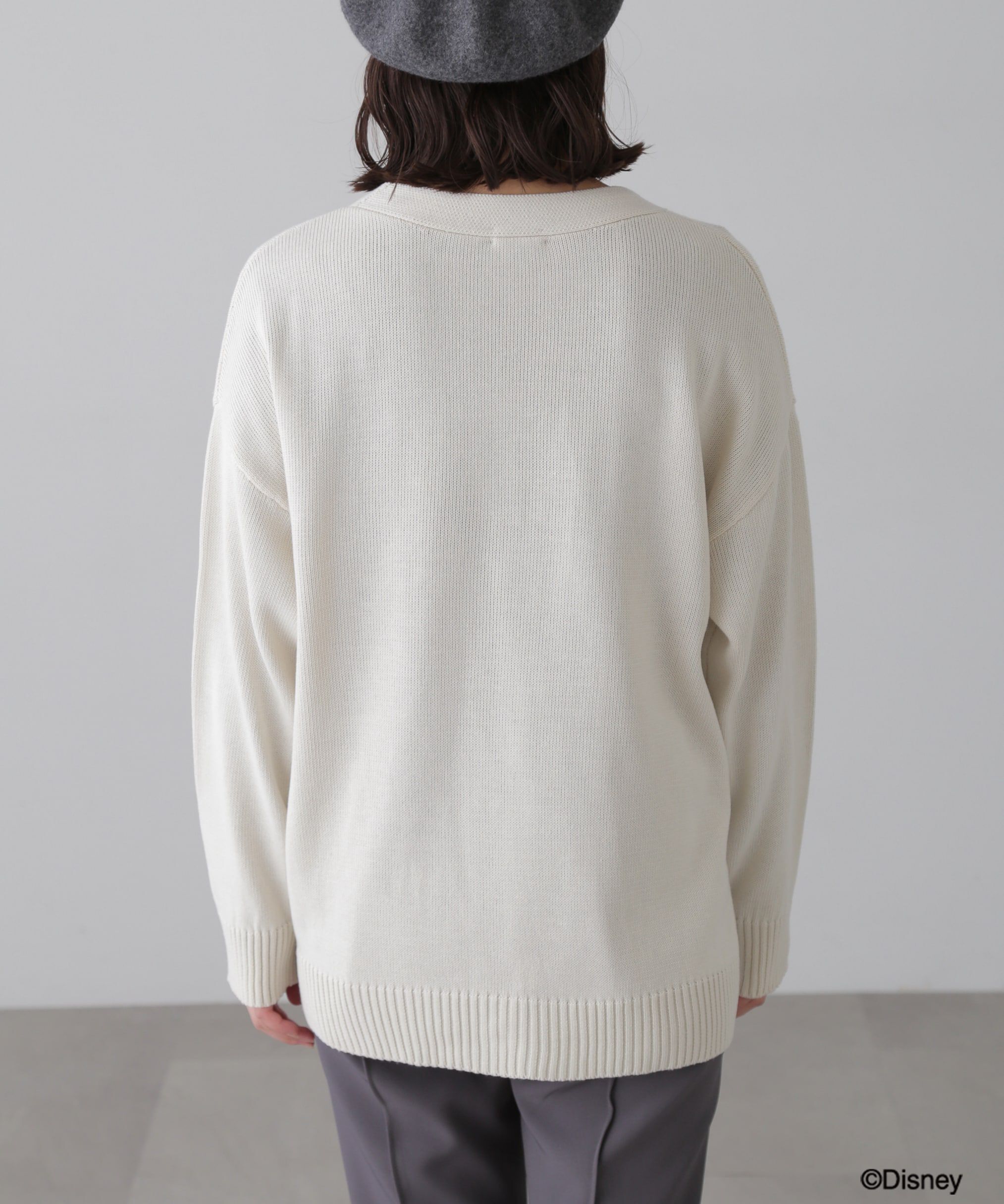  「〈ディズニーコレクション〉サガラワッペンニットカーディガン」|ニット・セーター|