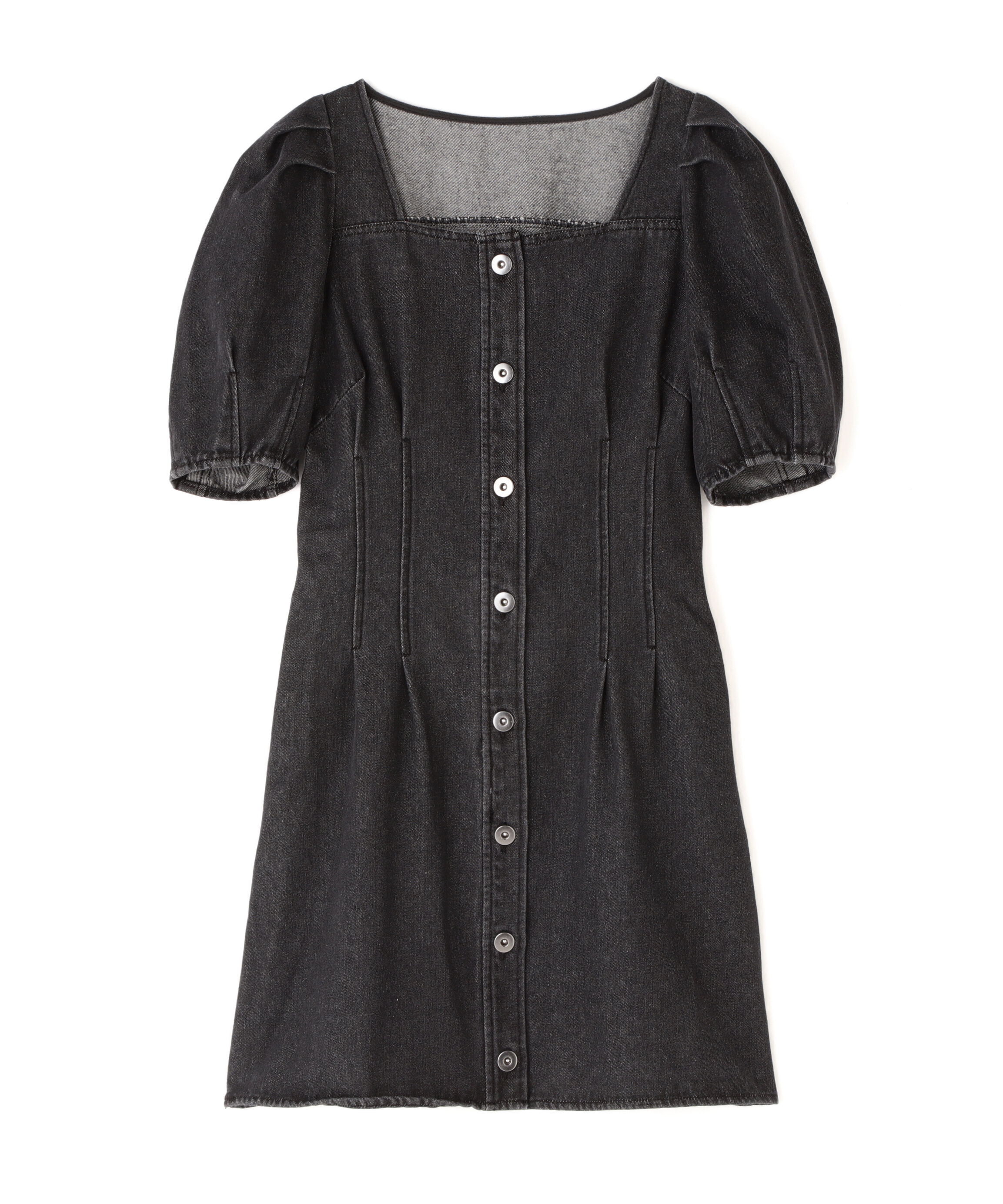  「デニムミニワンピース」|ワンピース|