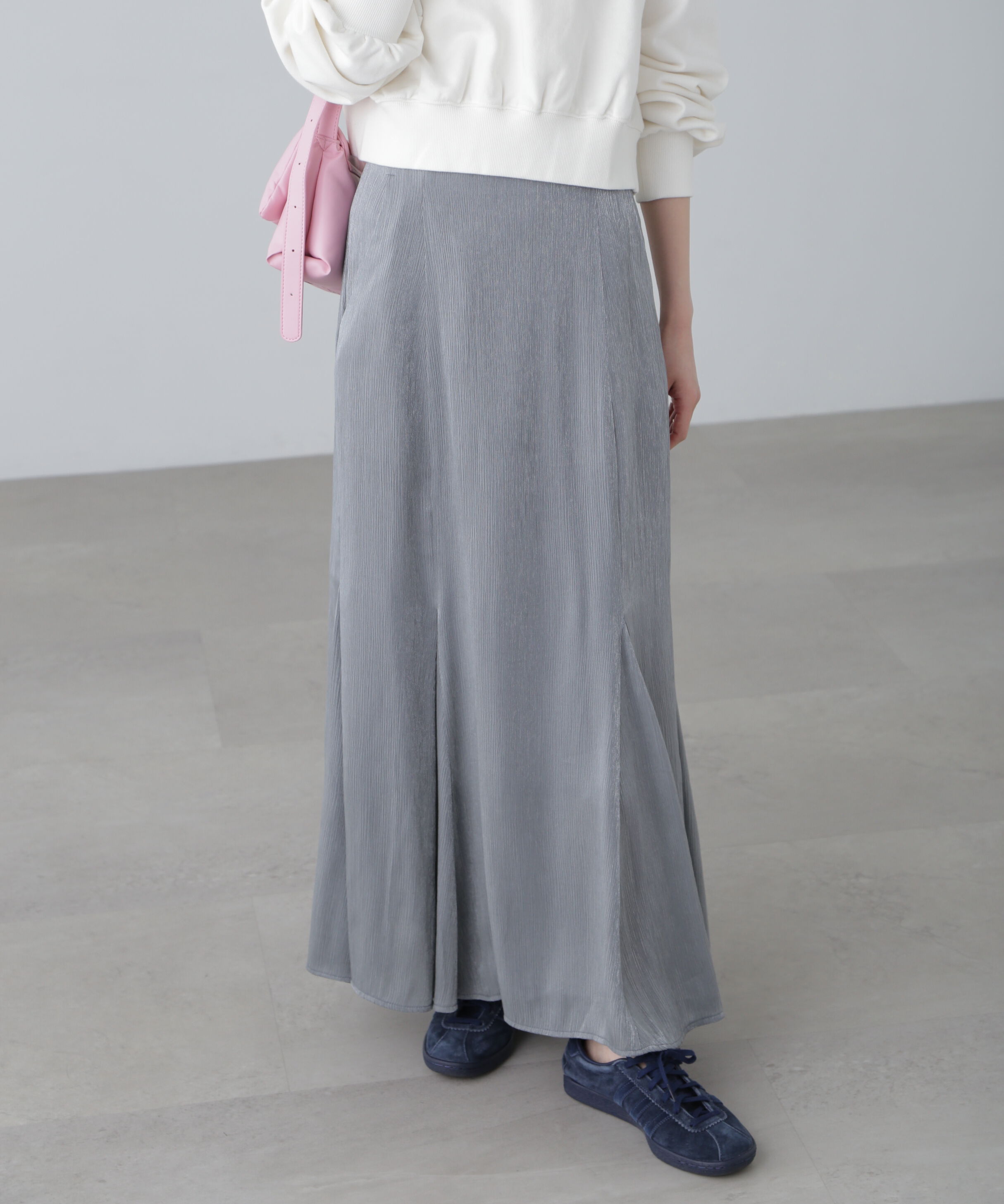  「シャイニーフレアマーメイドスカート」|スカート|グレー