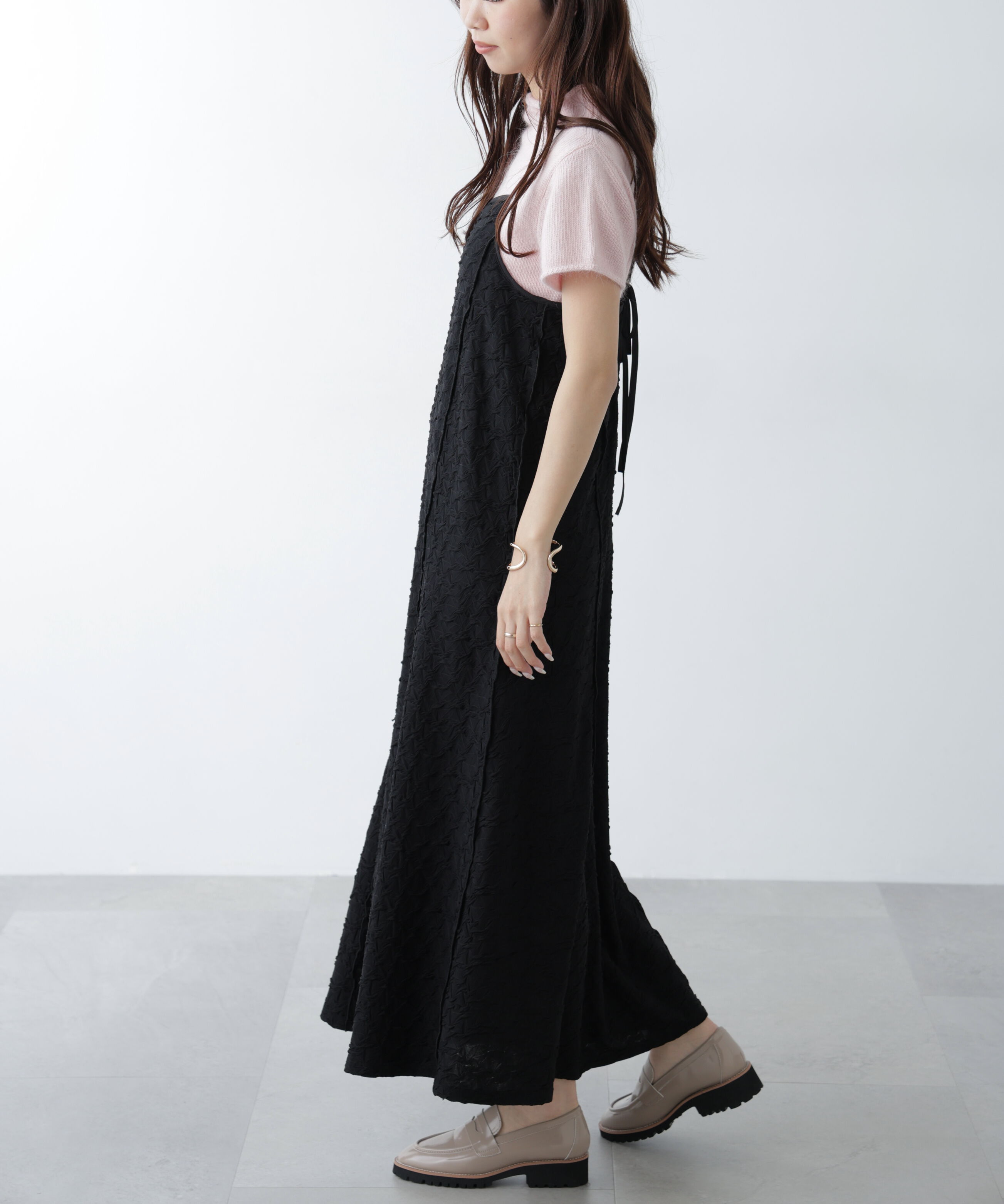  「パネルフレアキャミワンピース」|ワンピース|