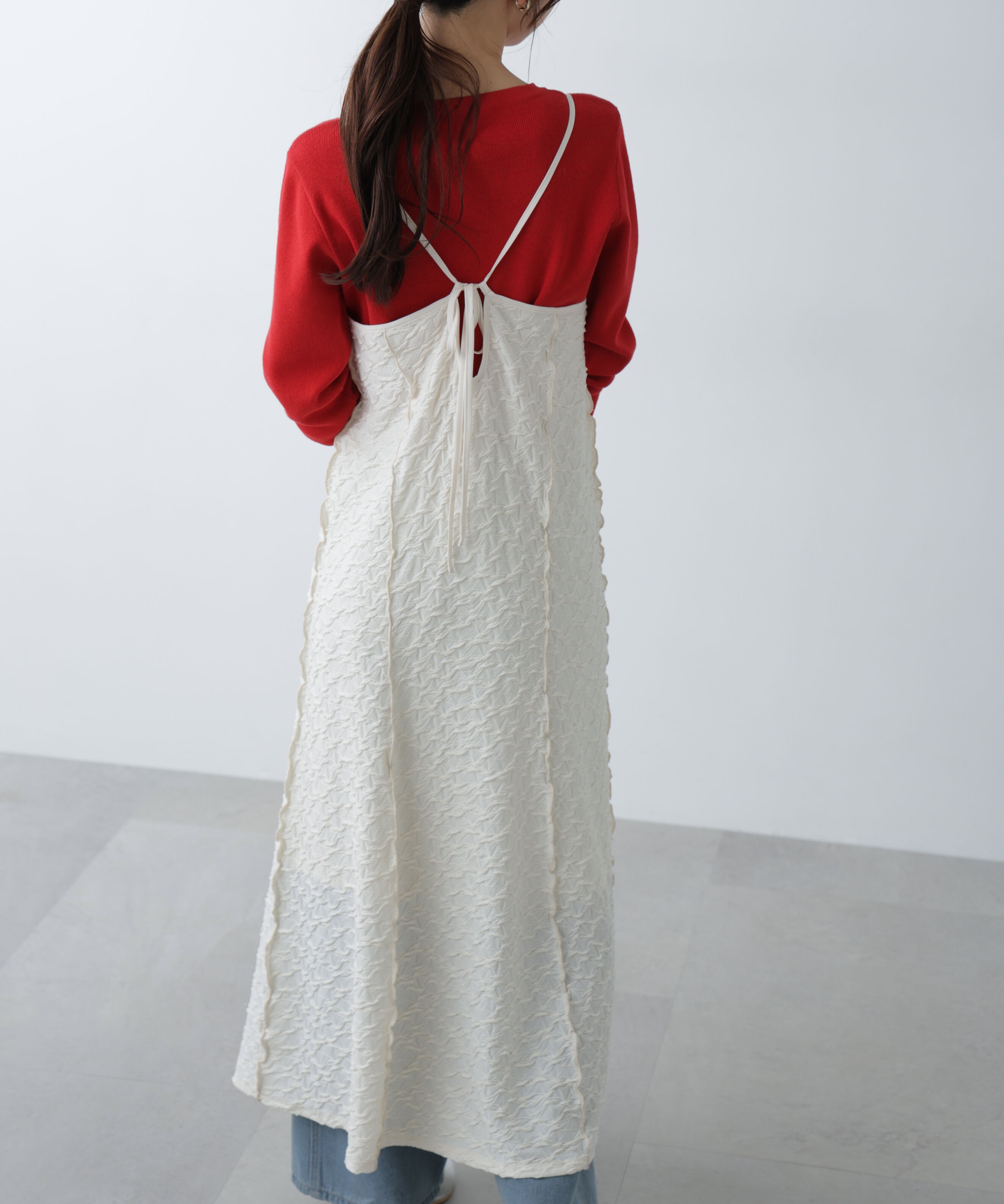  「パネルフレアキャミワンピース」|ワンピース|