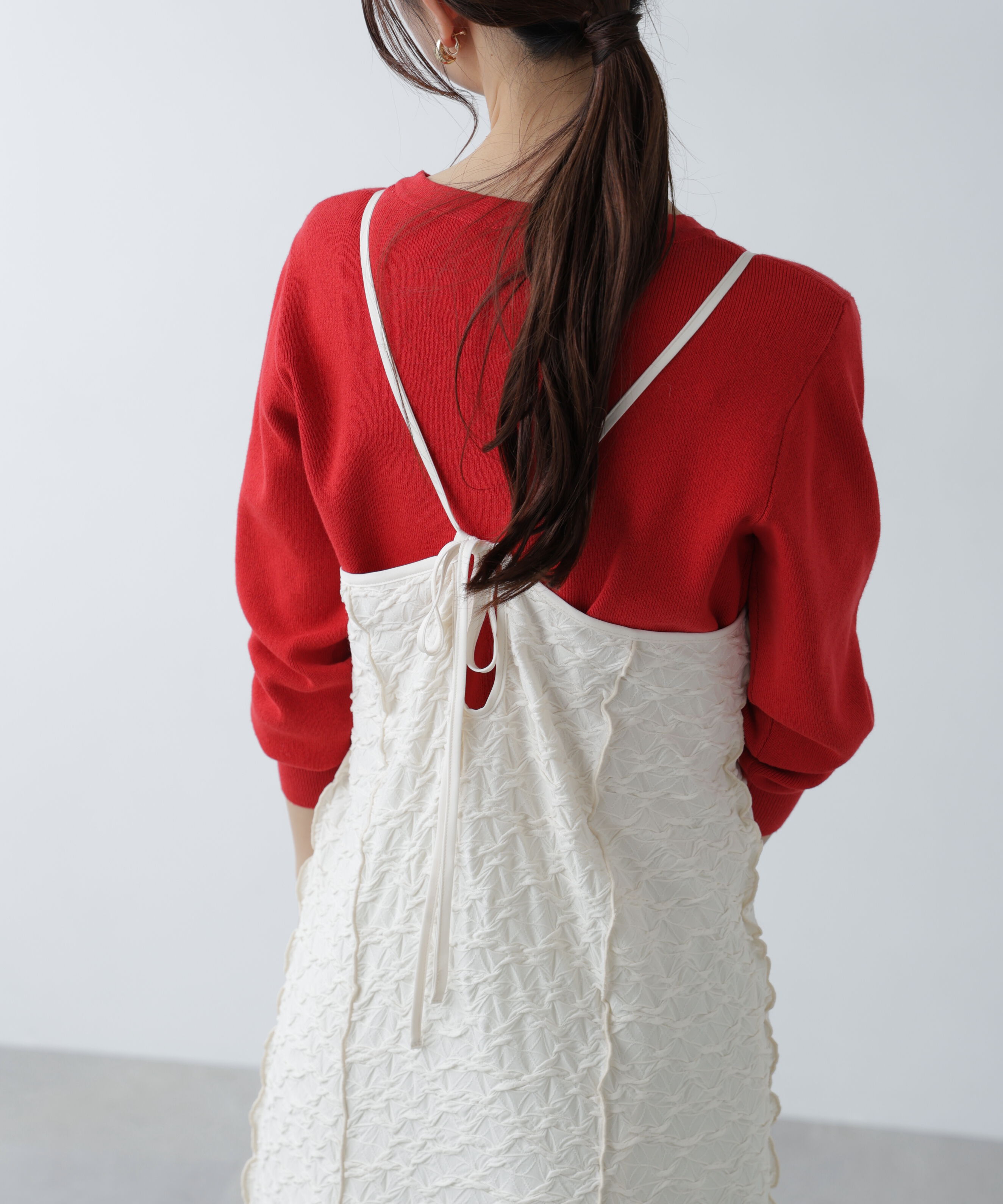  「パネルフレアキャミワンピース」|ワンピース|