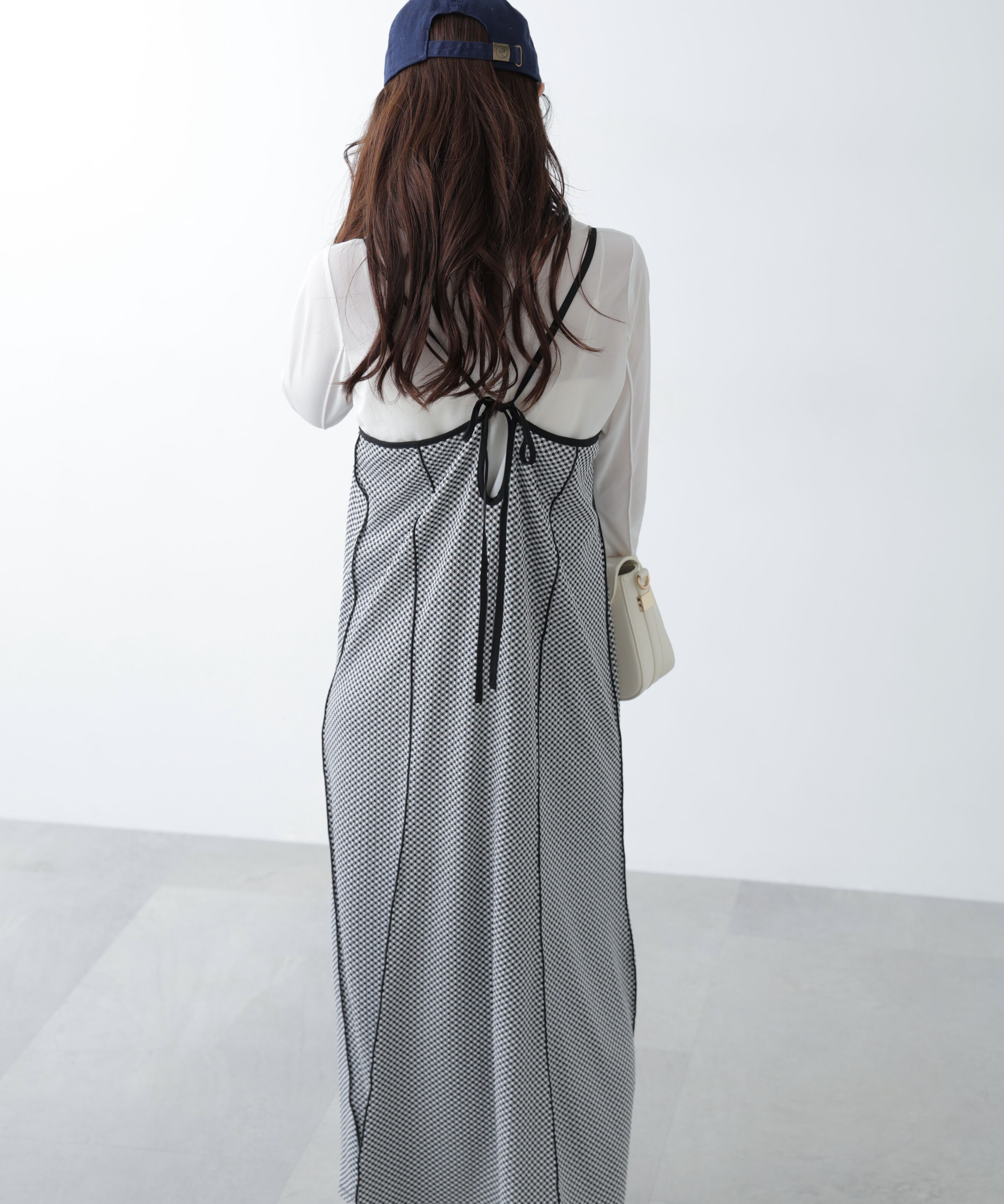  「パネルフレアキャミワンピース」|ワンピース|