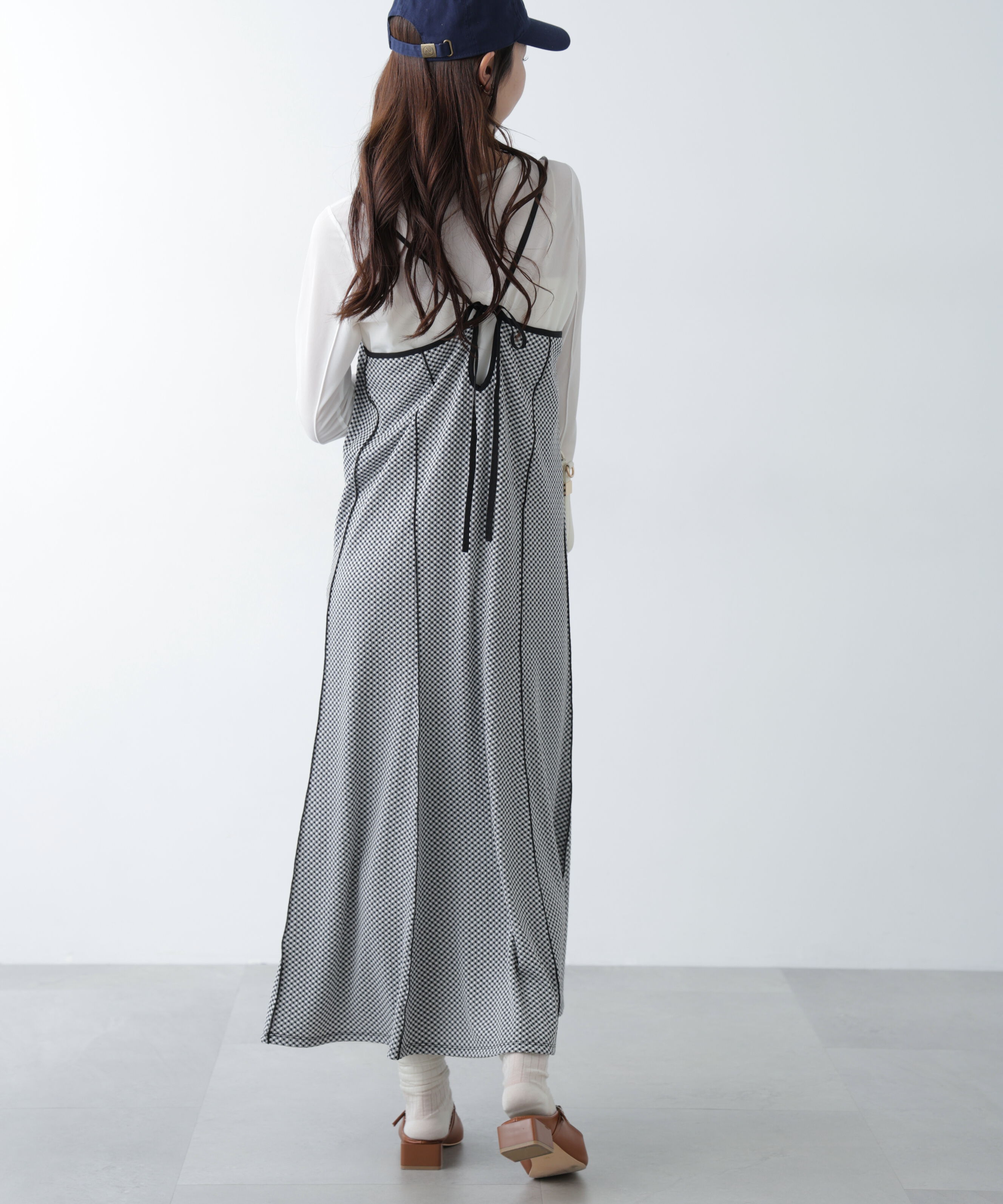  「パネルフレアキャミワンピース」|ワンピース|