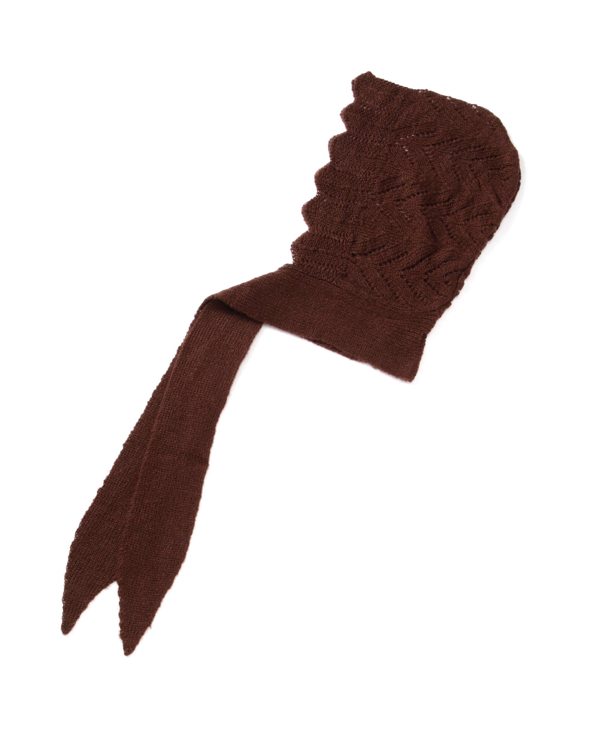  「透かし編みフードマフラー」|ソックス|