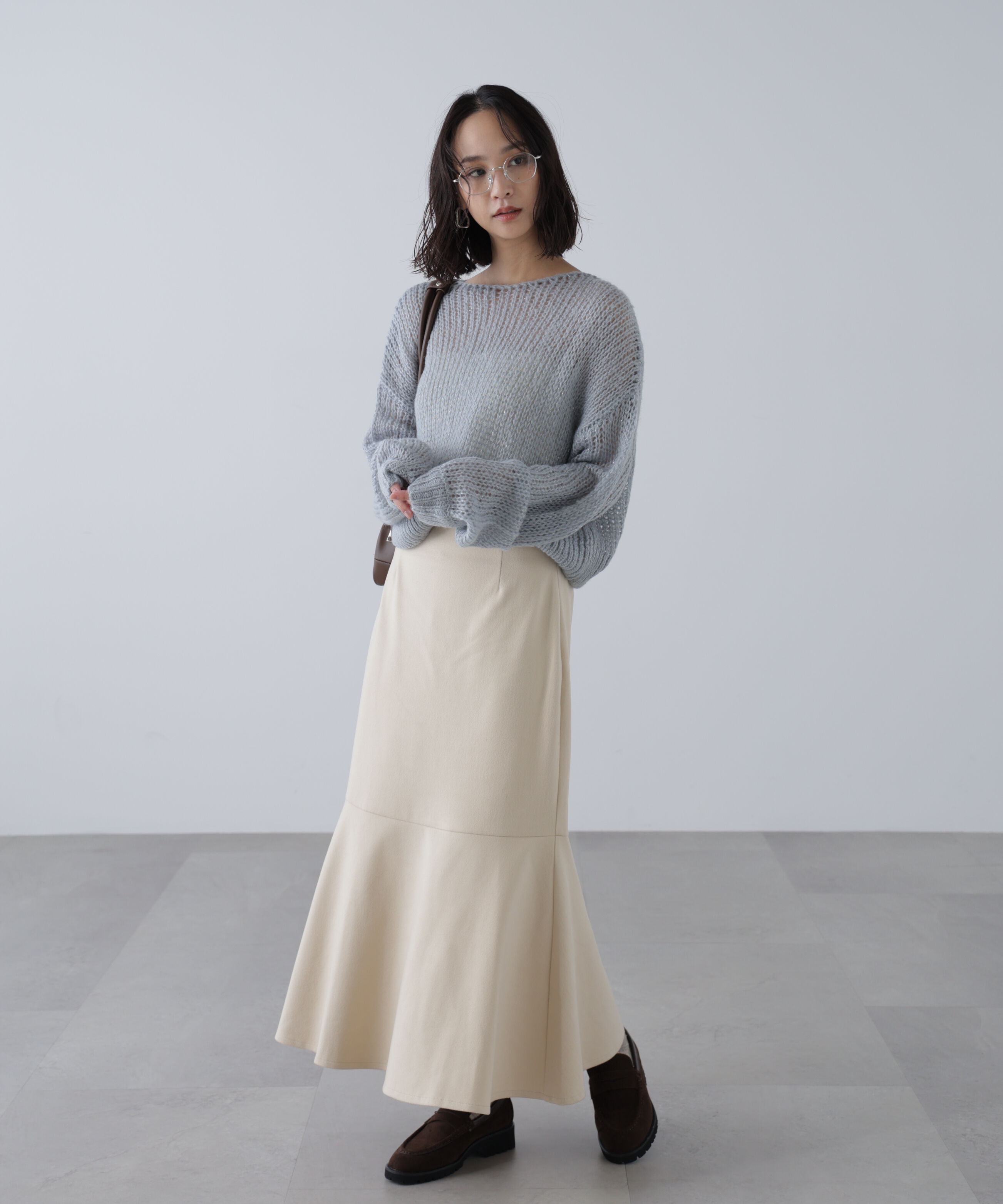  「シアーモヘヤラメニット」|ニット・セーター|