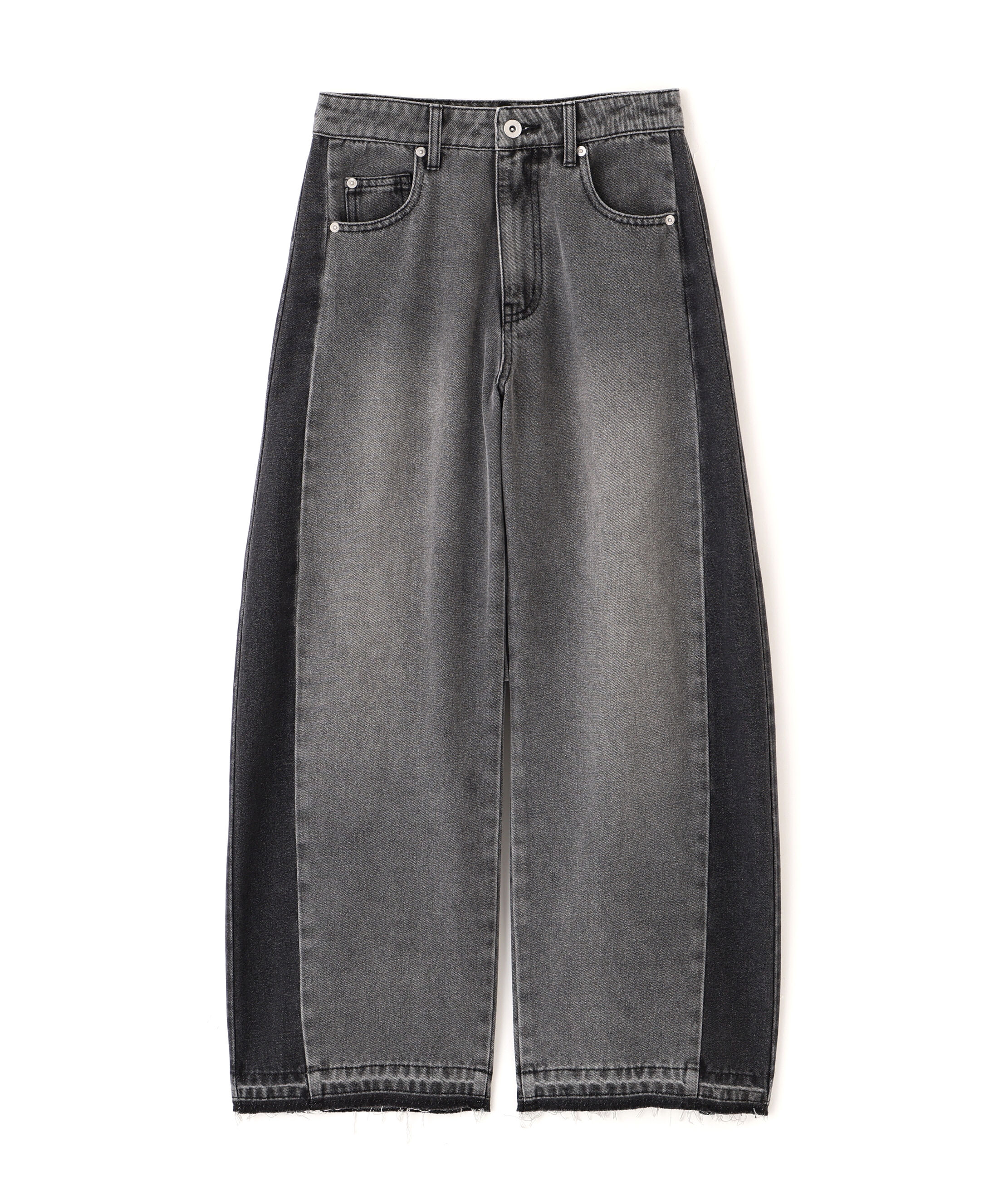  「[低身長サイズ/Sシリーズ]配色パネルバレルワイドパンツ」|その他|