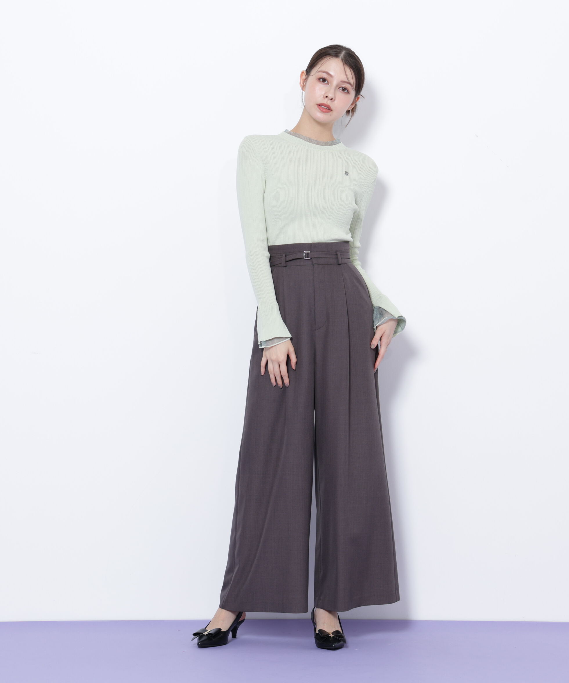  「シアーフリルニット」|ニット・セーター|