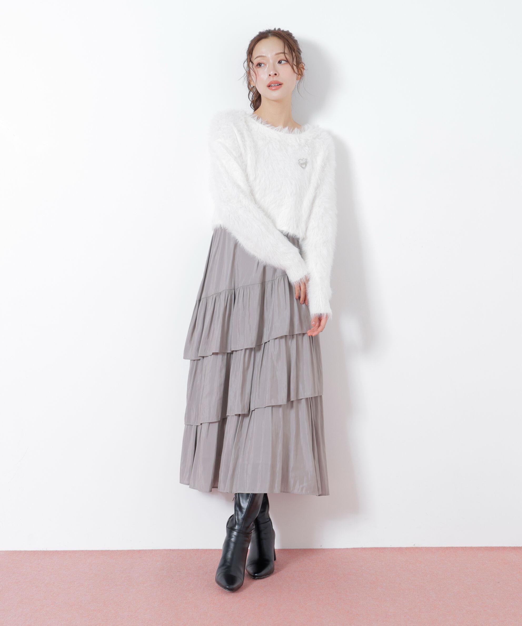  「ハートビジューブローチ」|その他|