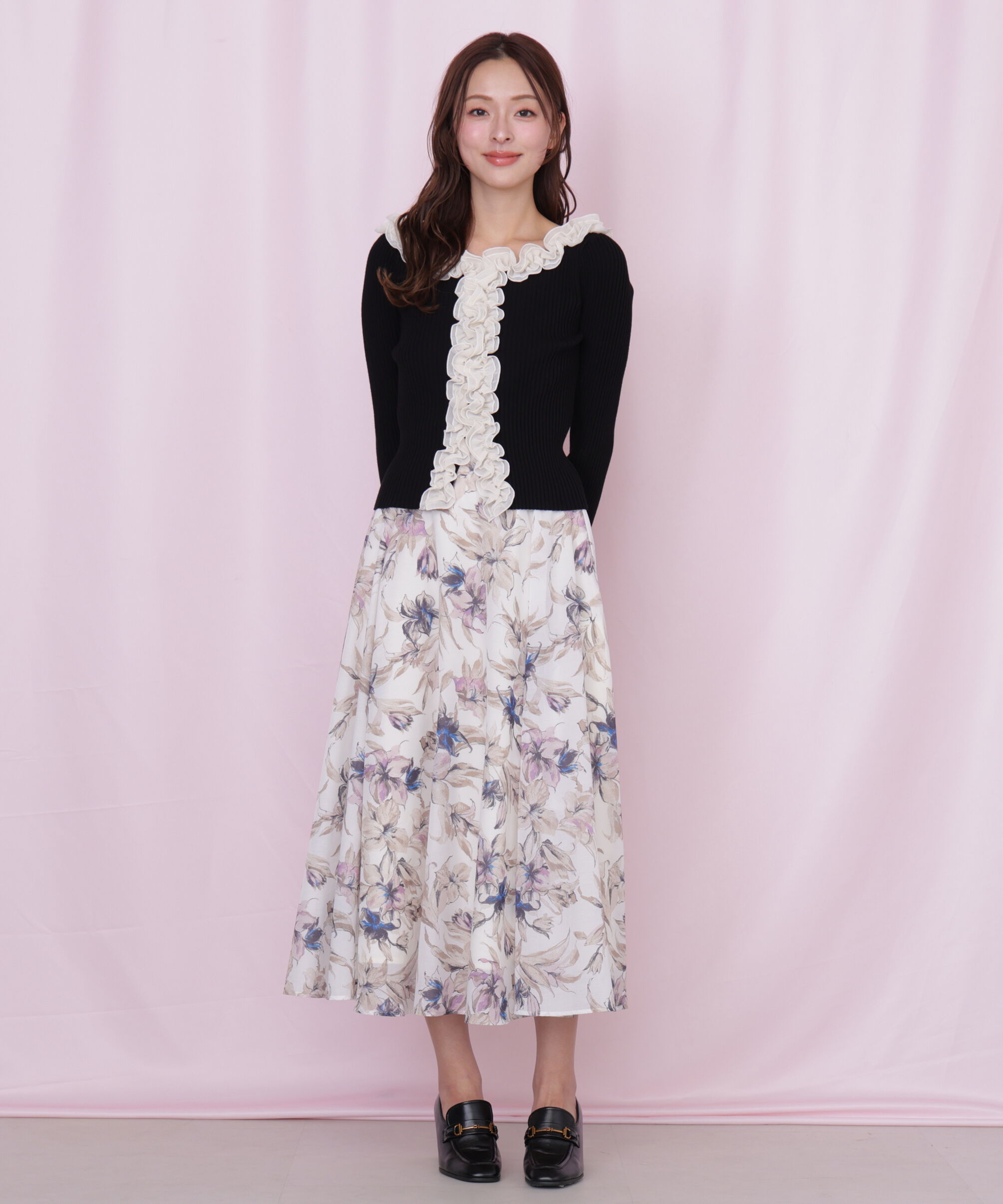  「フリルトリムニット」|ニット・セーター|