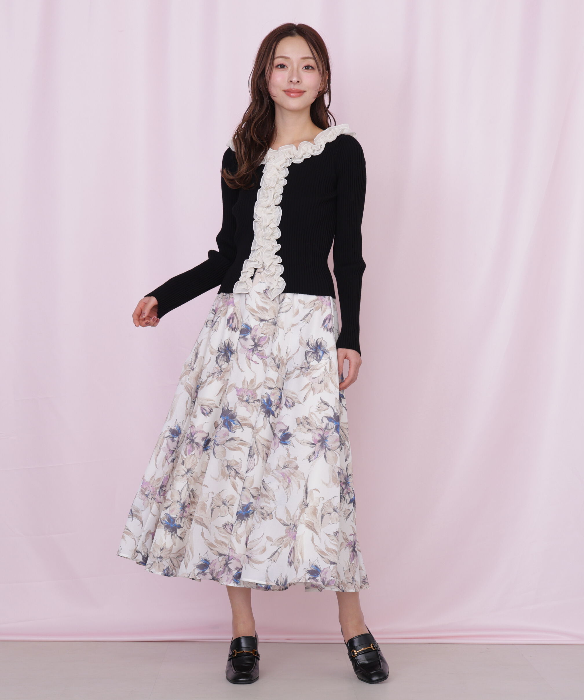  「フリルトリムニット」|ニット・セーター|