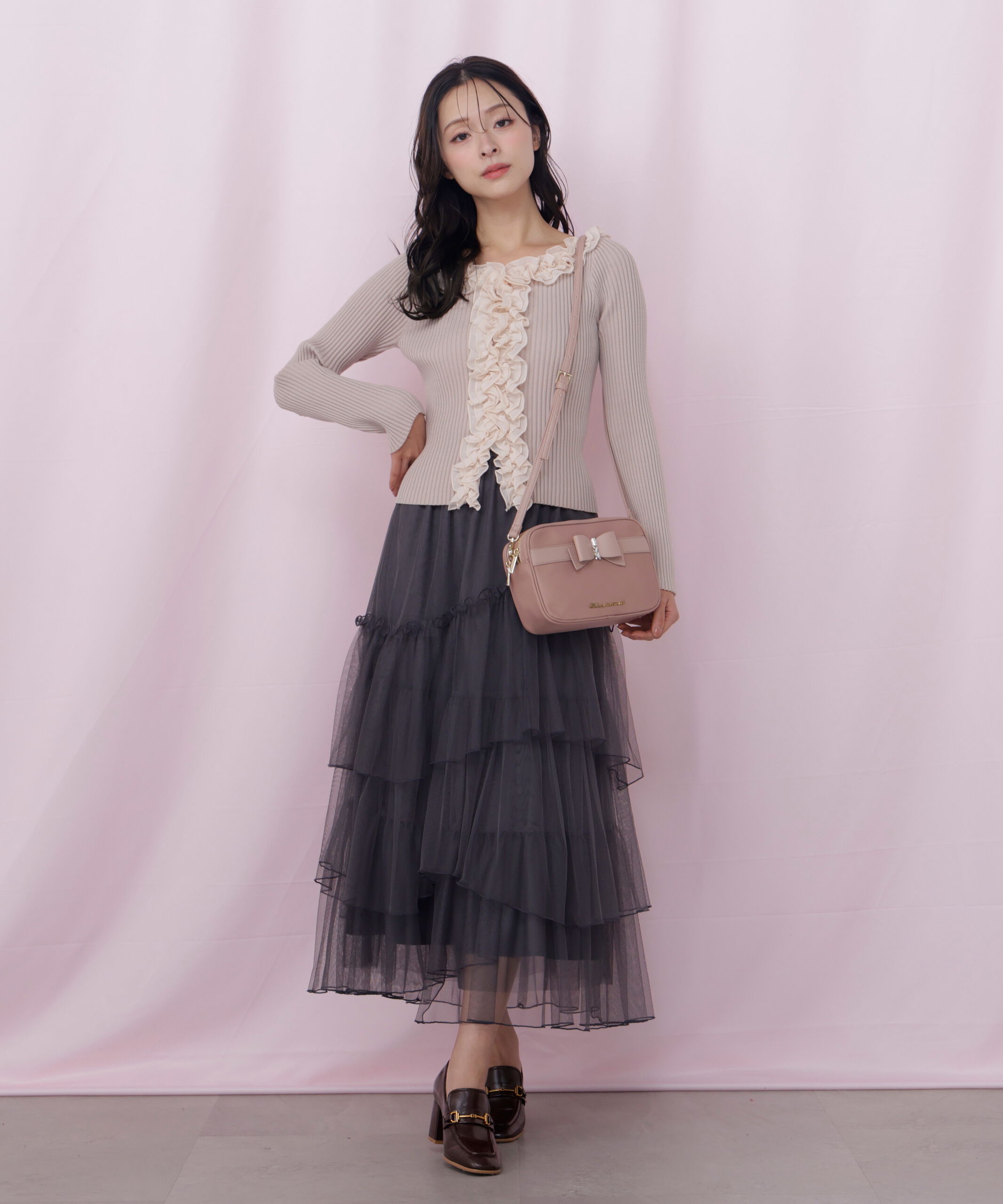  「フリルトリムニット」|ニット・セーター|