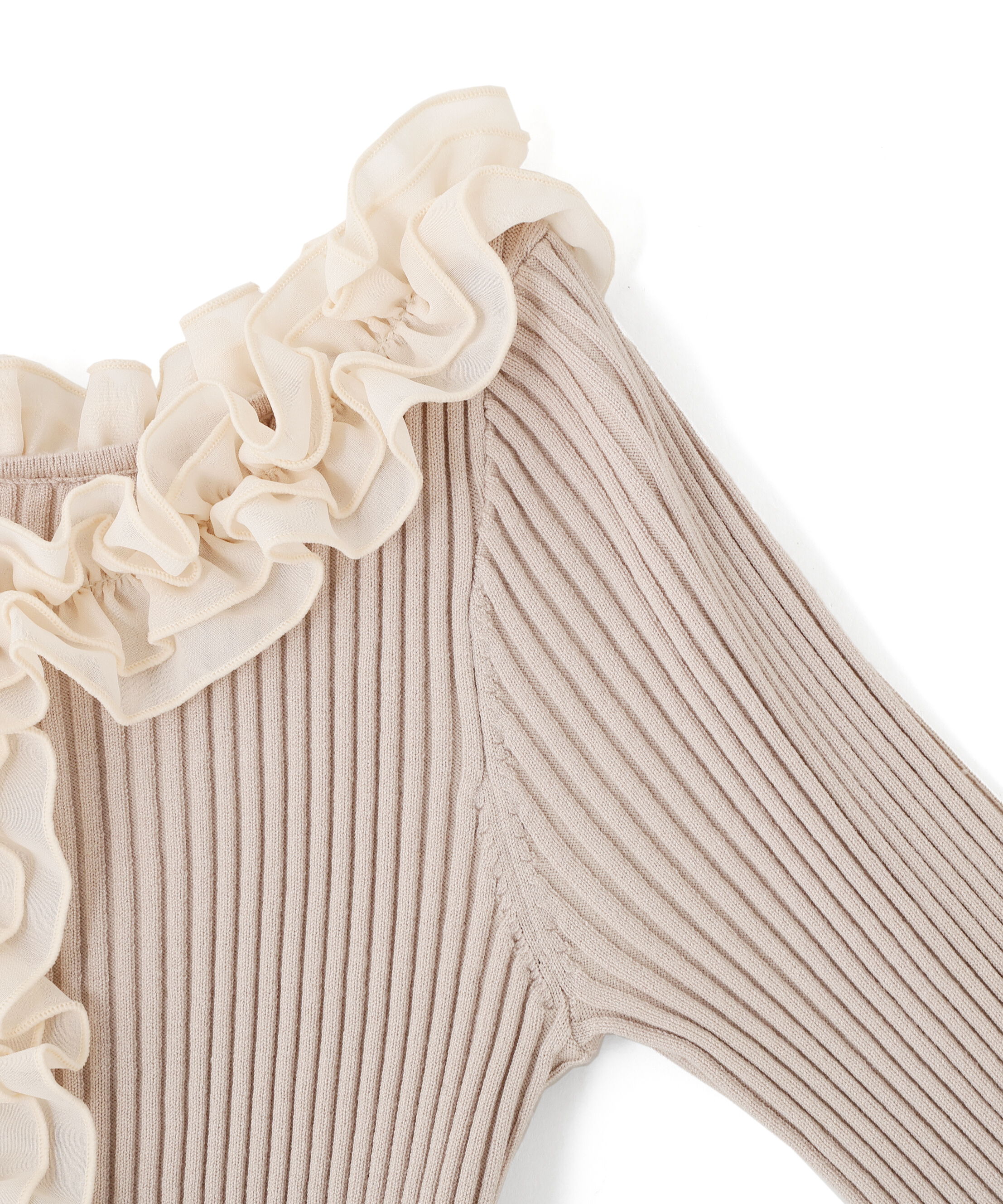  「フリルトリムニット」|ニット・セーター|