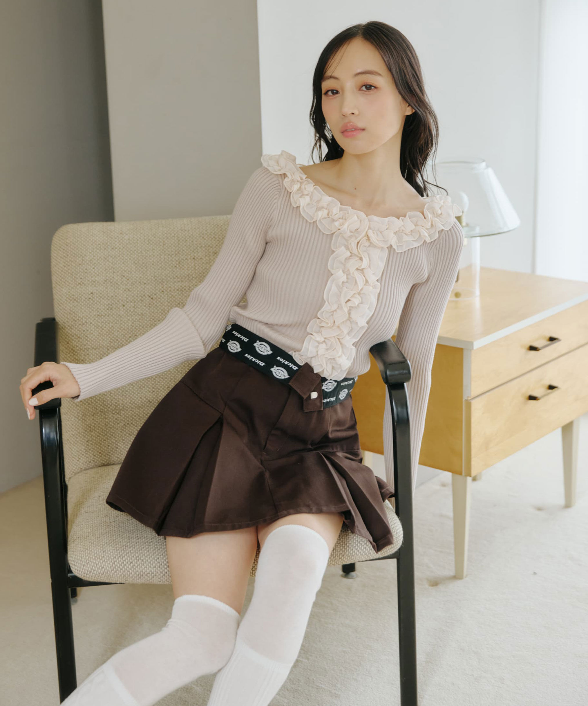  「フリルトリムニット」|ニット・セーター|