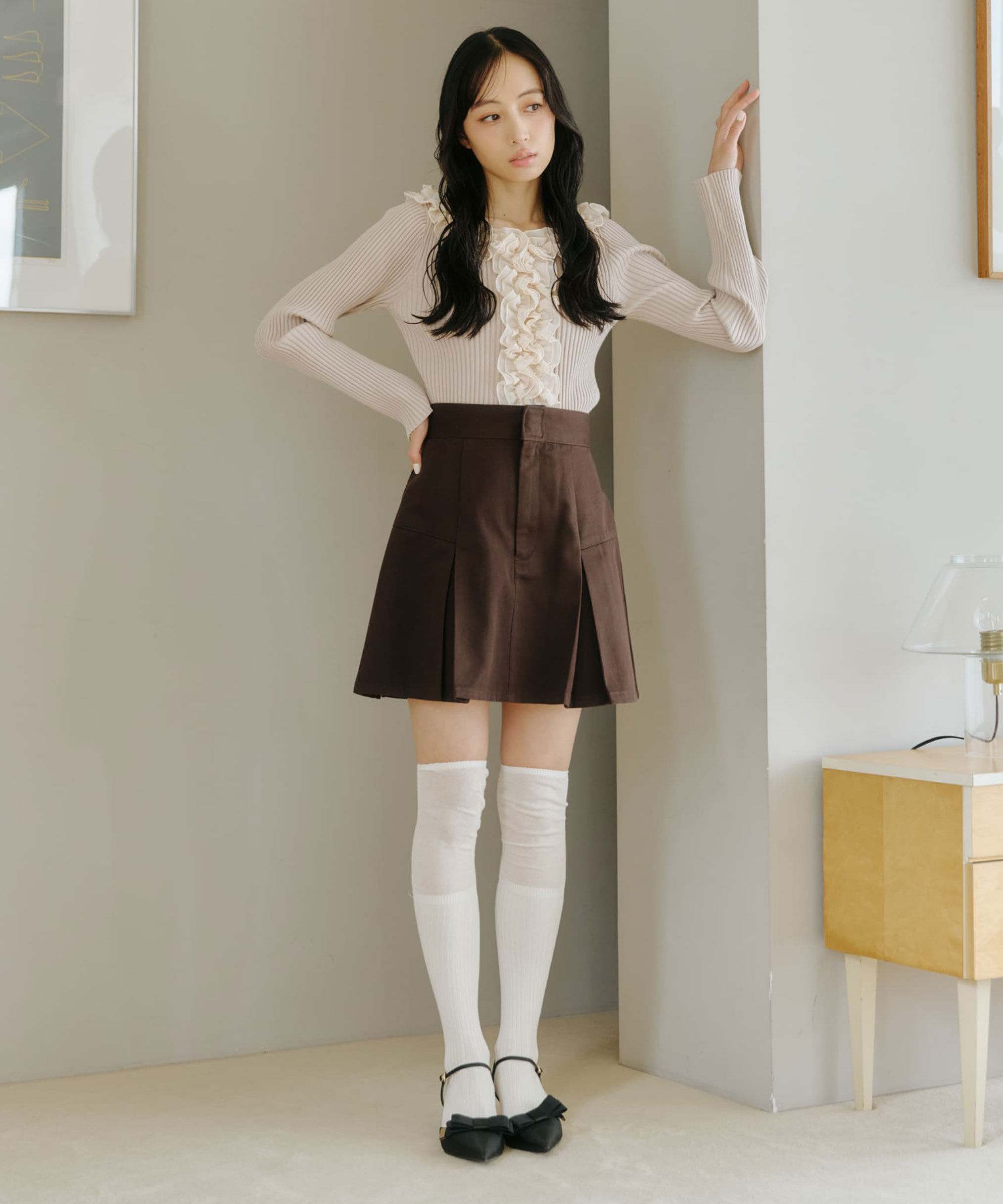  「フリルトリムニット」|ニット・セーター|