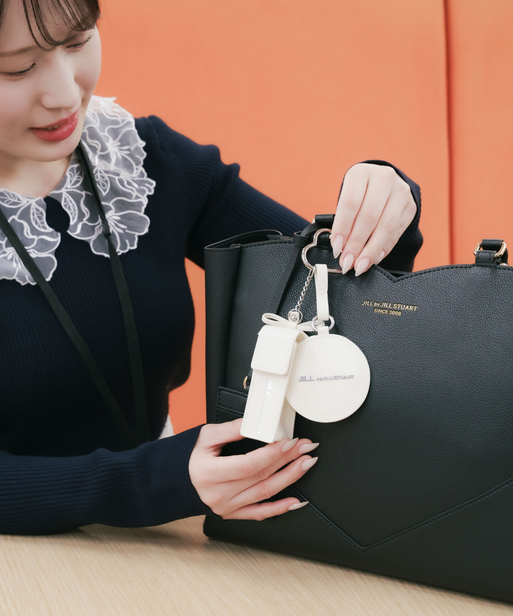  「ミラー付きマルチチャーム」|その他|ホワイト