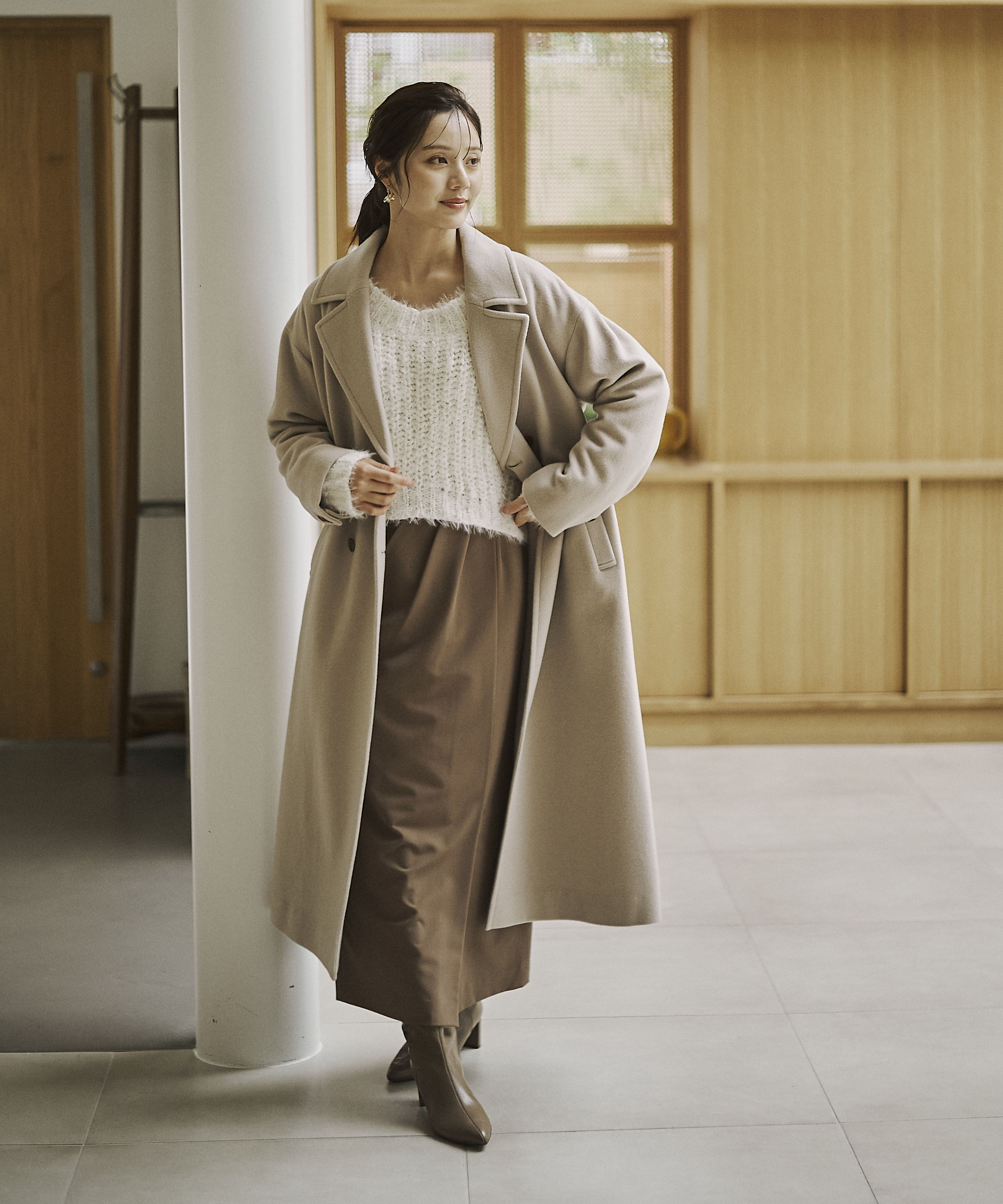 PROPORTION BODY DRESSING「ダブル釦チェスターコート 25AW」|その他|