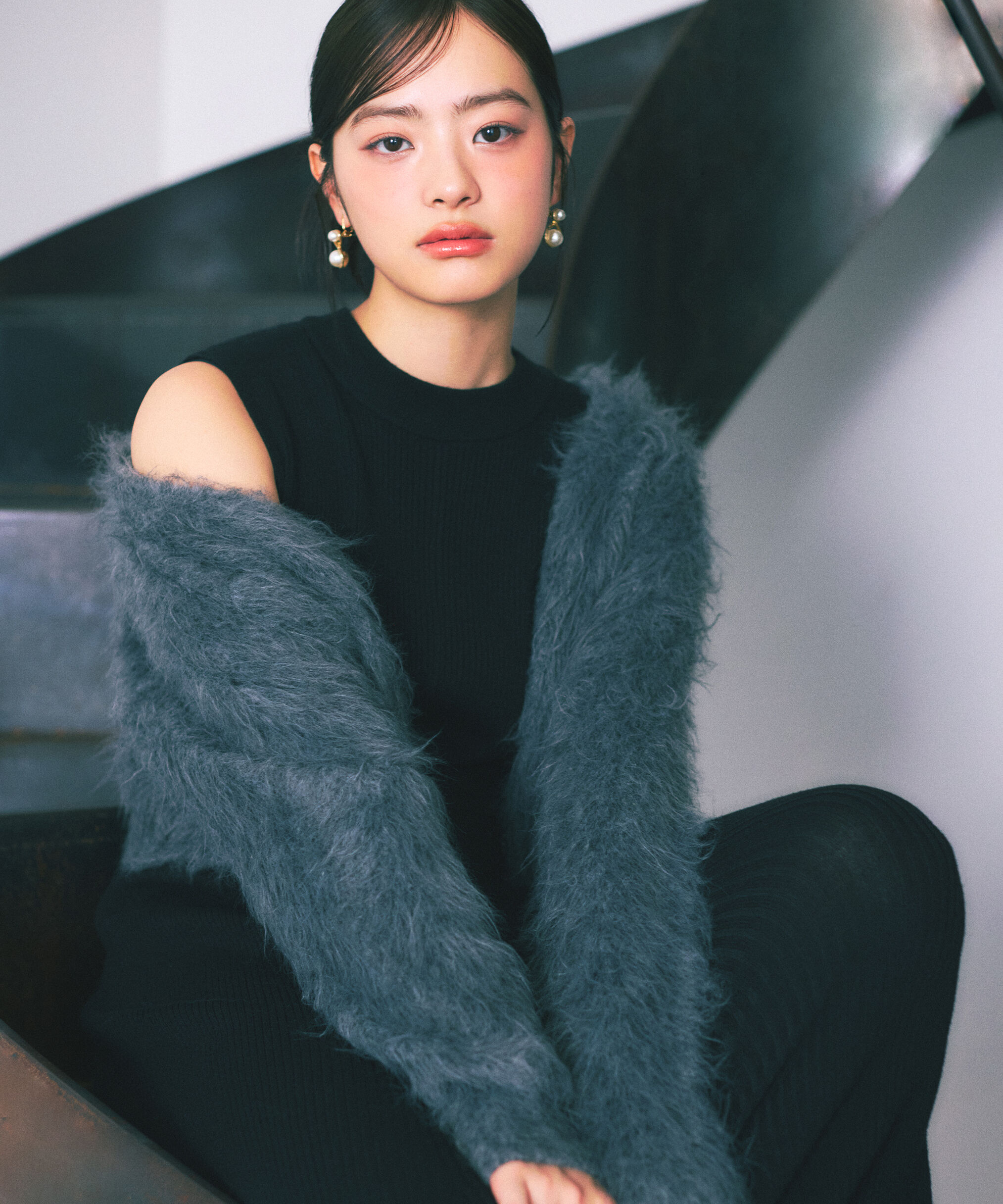 PROPORTION BODY DRESSING「シャギーカーデニットセットアップ 25AW」|ワンピース|