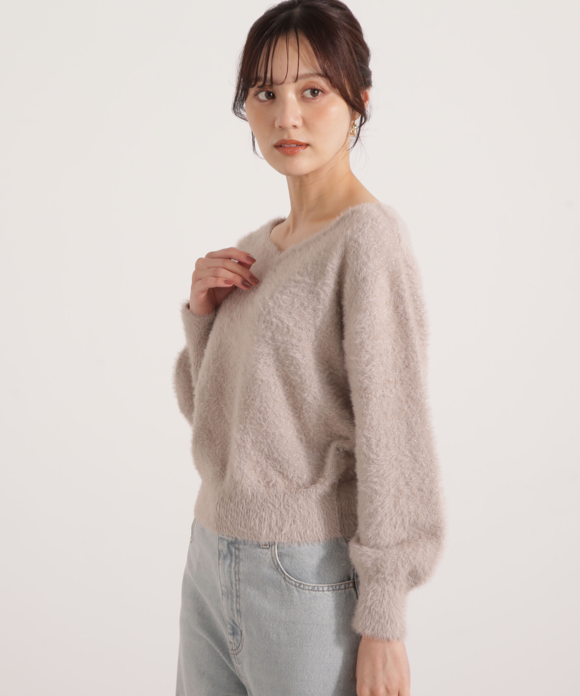 PROPORTION BODY DRESSING「ミニシャギーハートネックニット 25AW」|ニット・セーター|