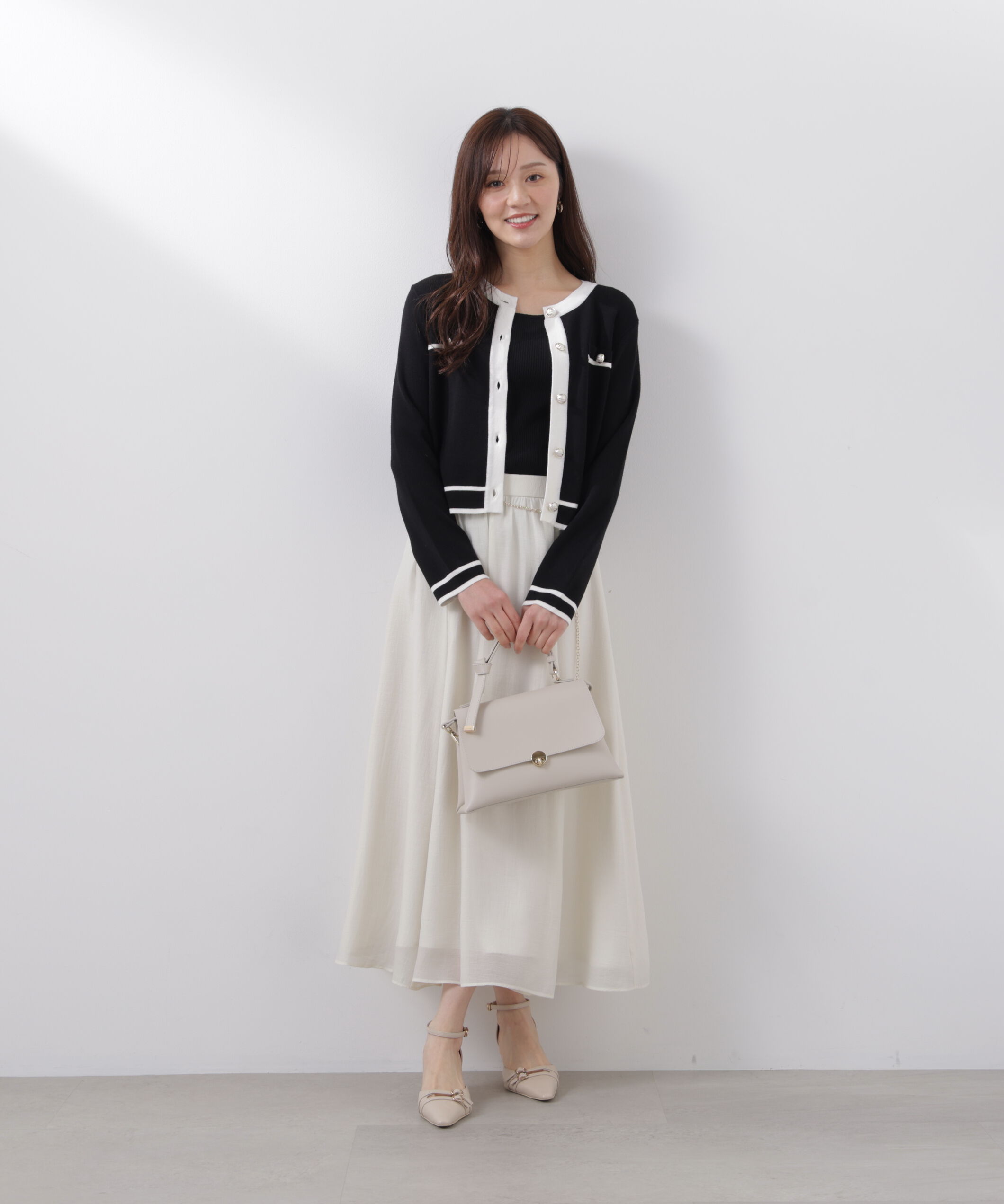 PROPORTION BODY DRESSING「チェーン付きギャザースカート　26SS」|スカート|