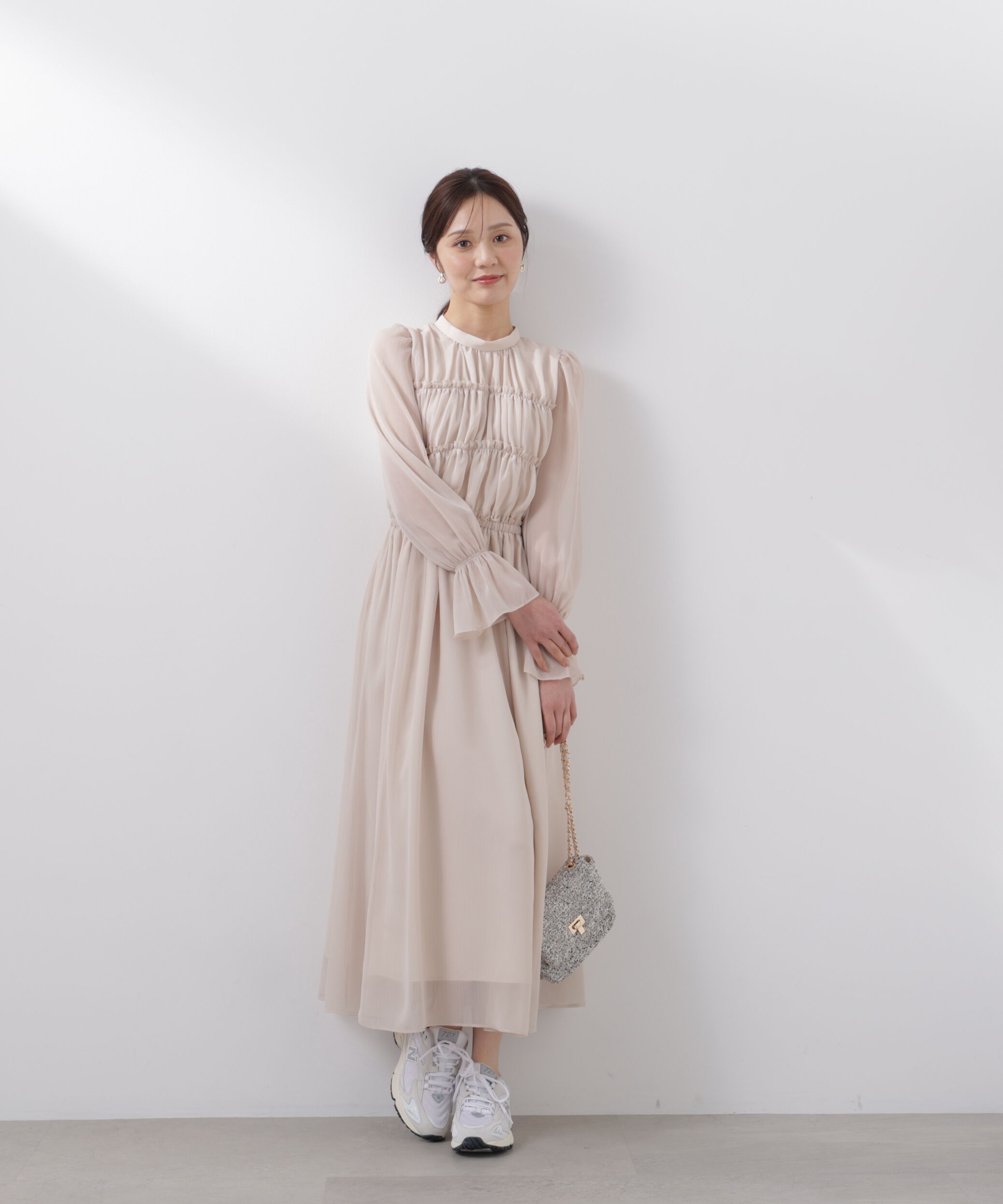 PROPORTION BODY DRESSING「シアーシャーリングワンピース　26SS」|ワンピース|