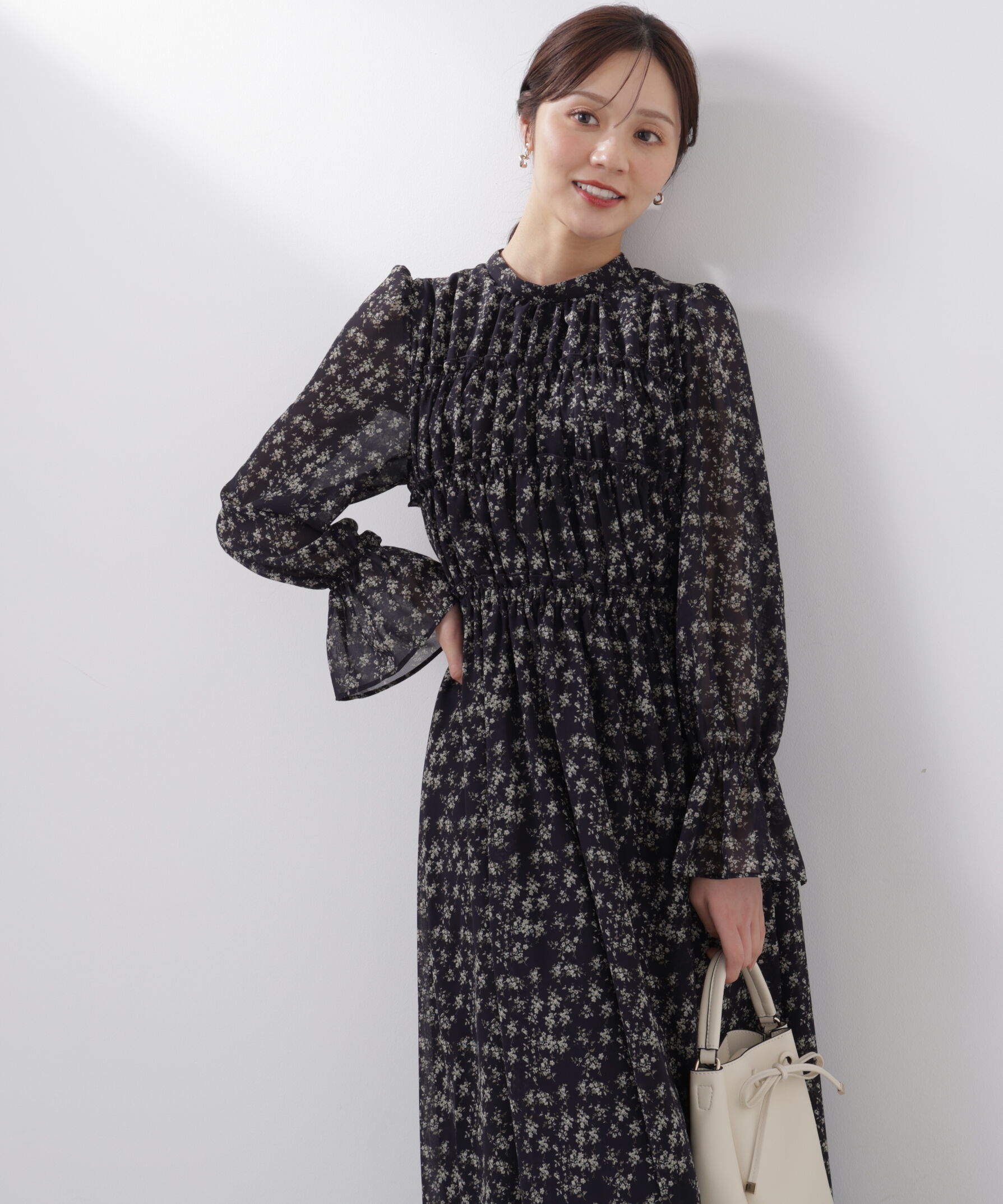 PROPORTION BODY DRESSING「シアーシャーリングワンピース　26SS」|ワンピース|