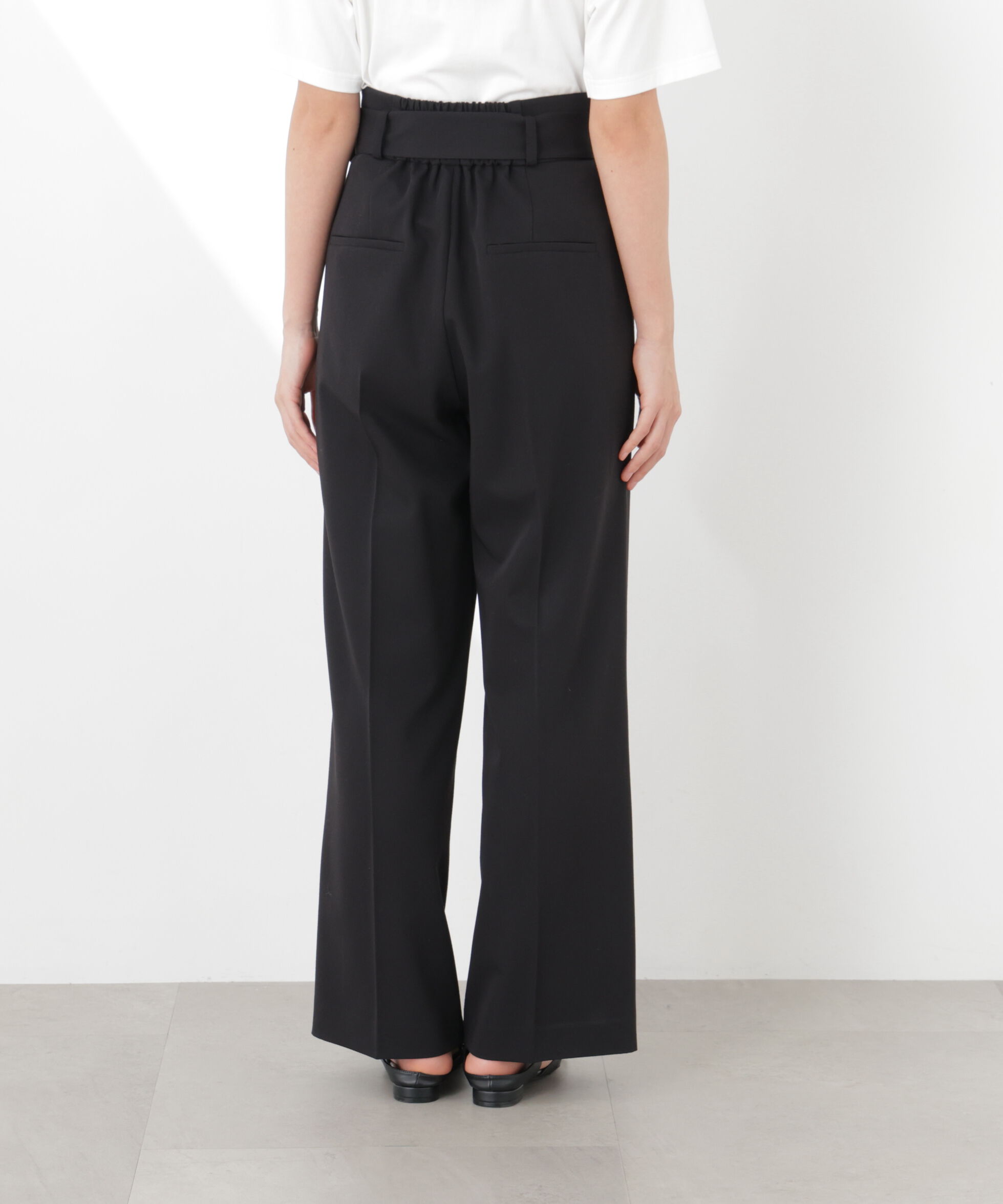 PROPORTION BODY DRESSING「＜明日香さんコラボ＞ベルト付き美脚ワイドパンツ 26SS」|その他|