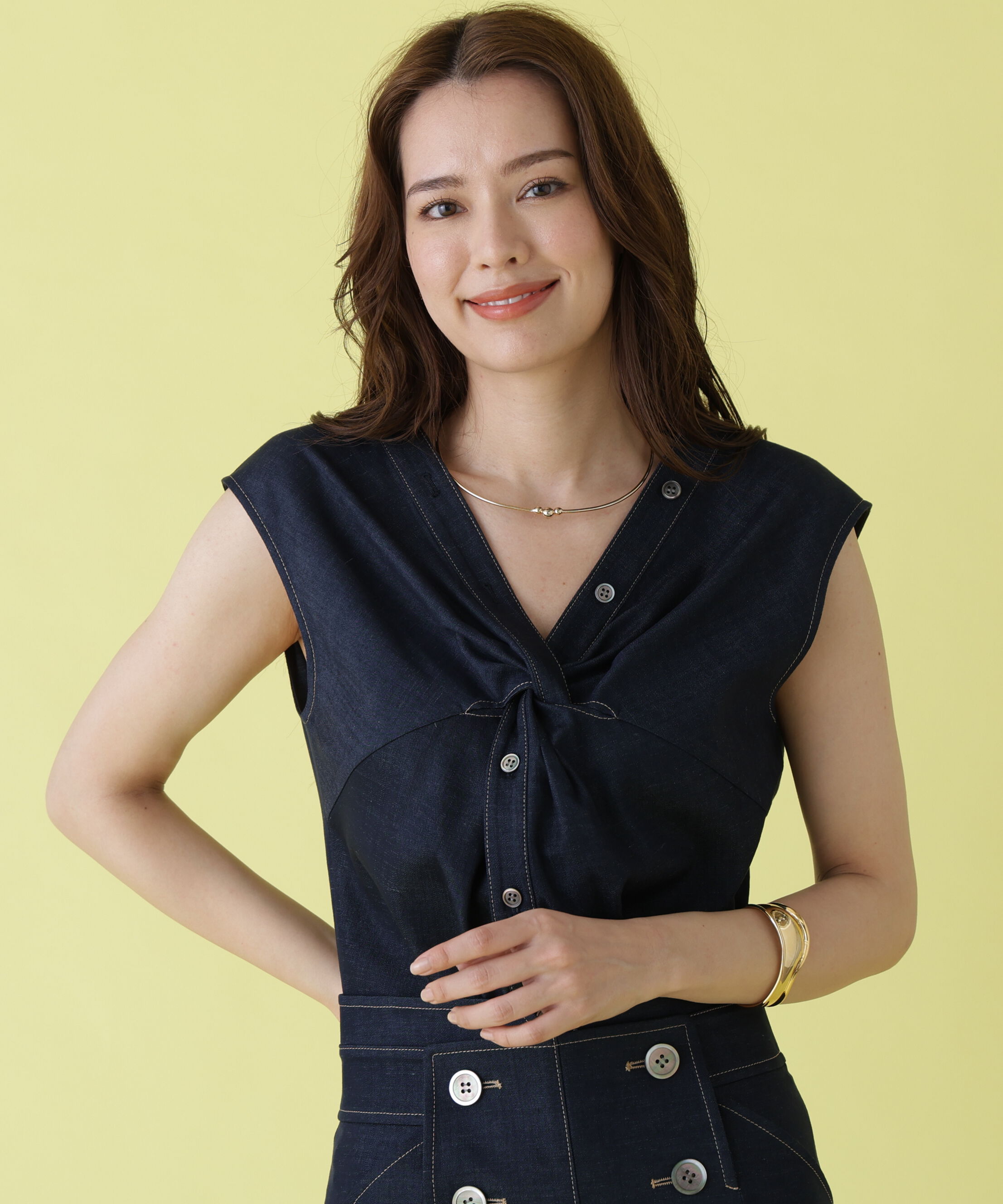  「フロントクロスブラウス」|シャツ・ブラウス|