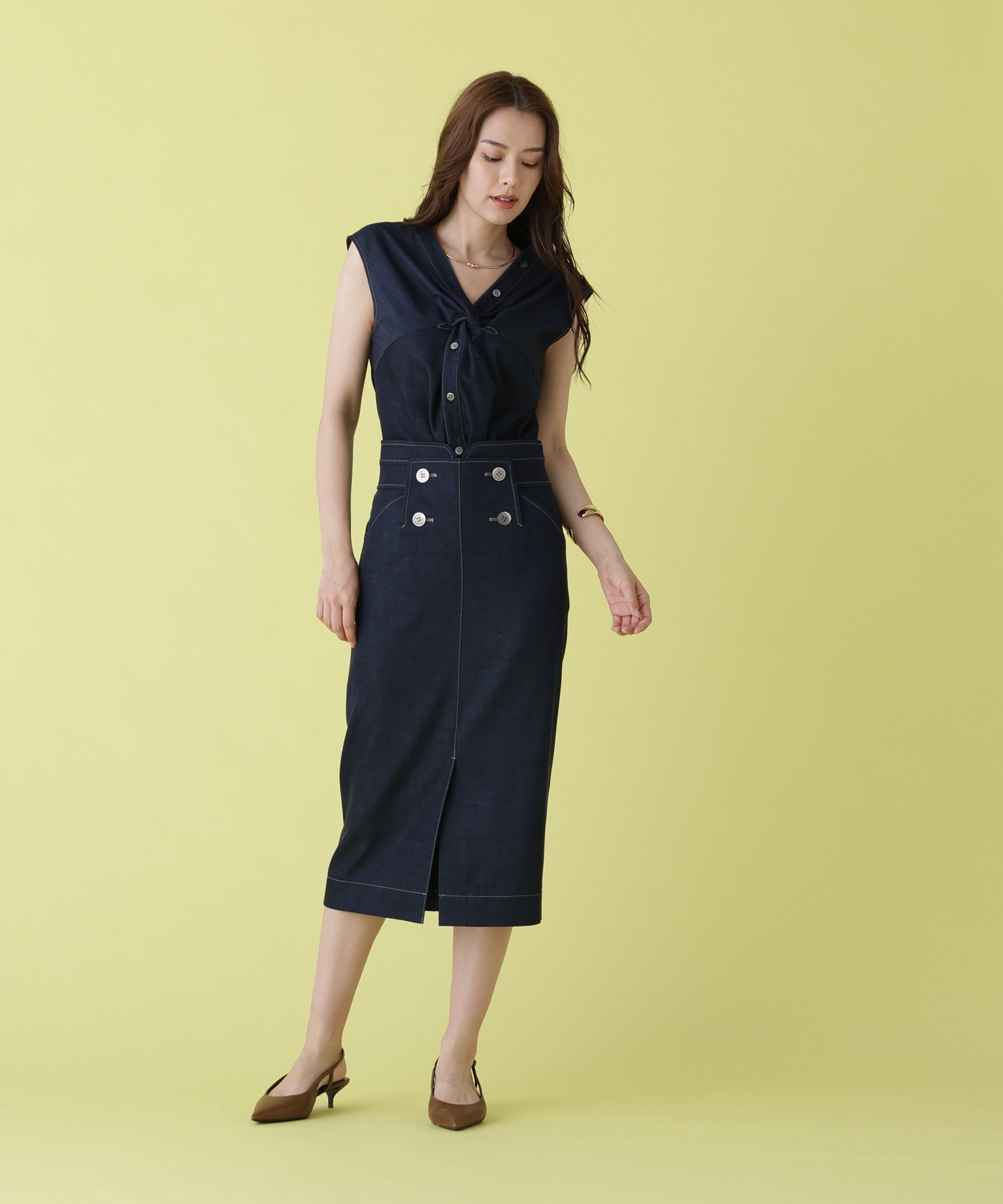  「フロントクロスブラウス」|シャツ・ブラウス|