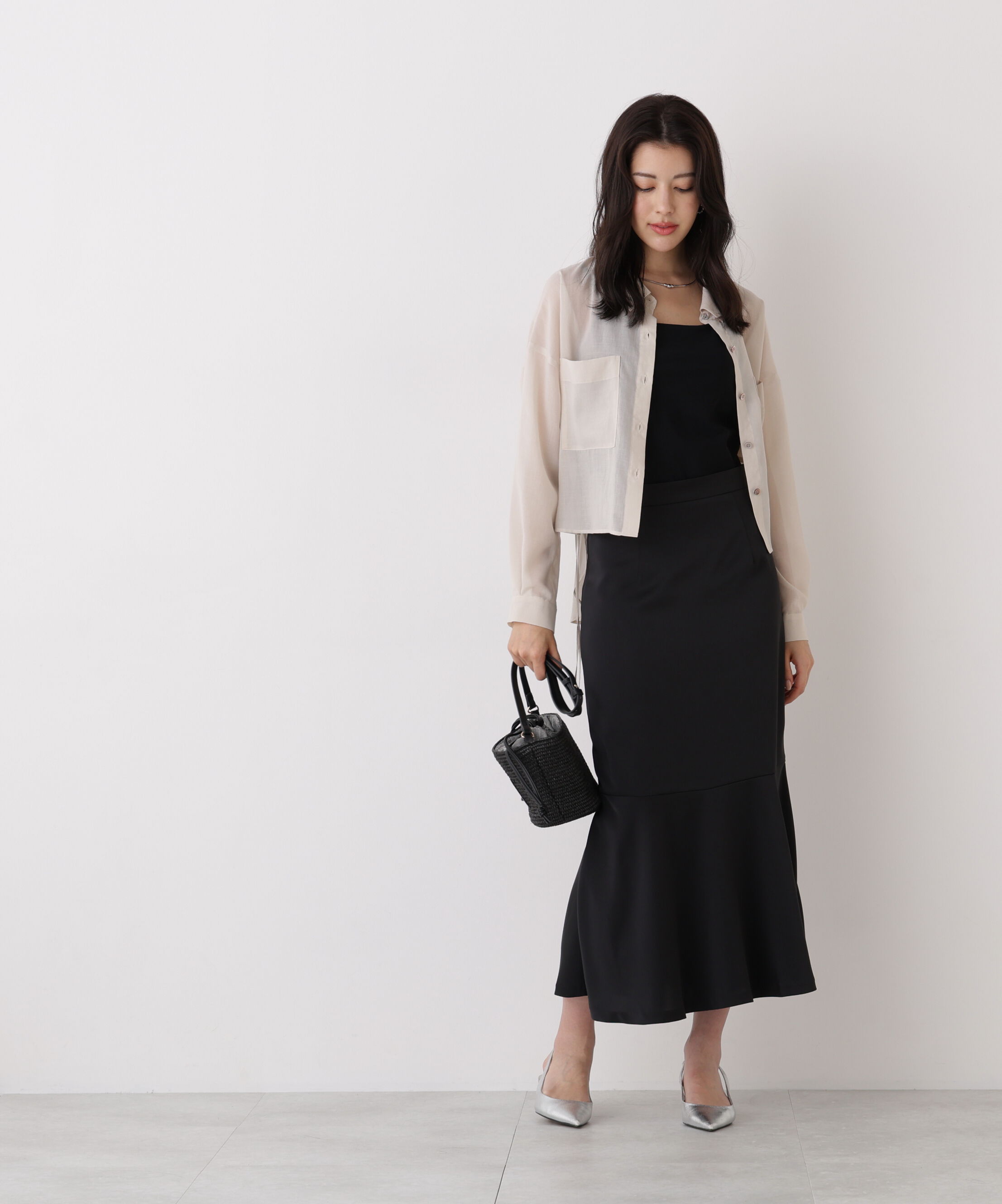  「ヴィンテージサテンマーメイドスカート」|スカート|