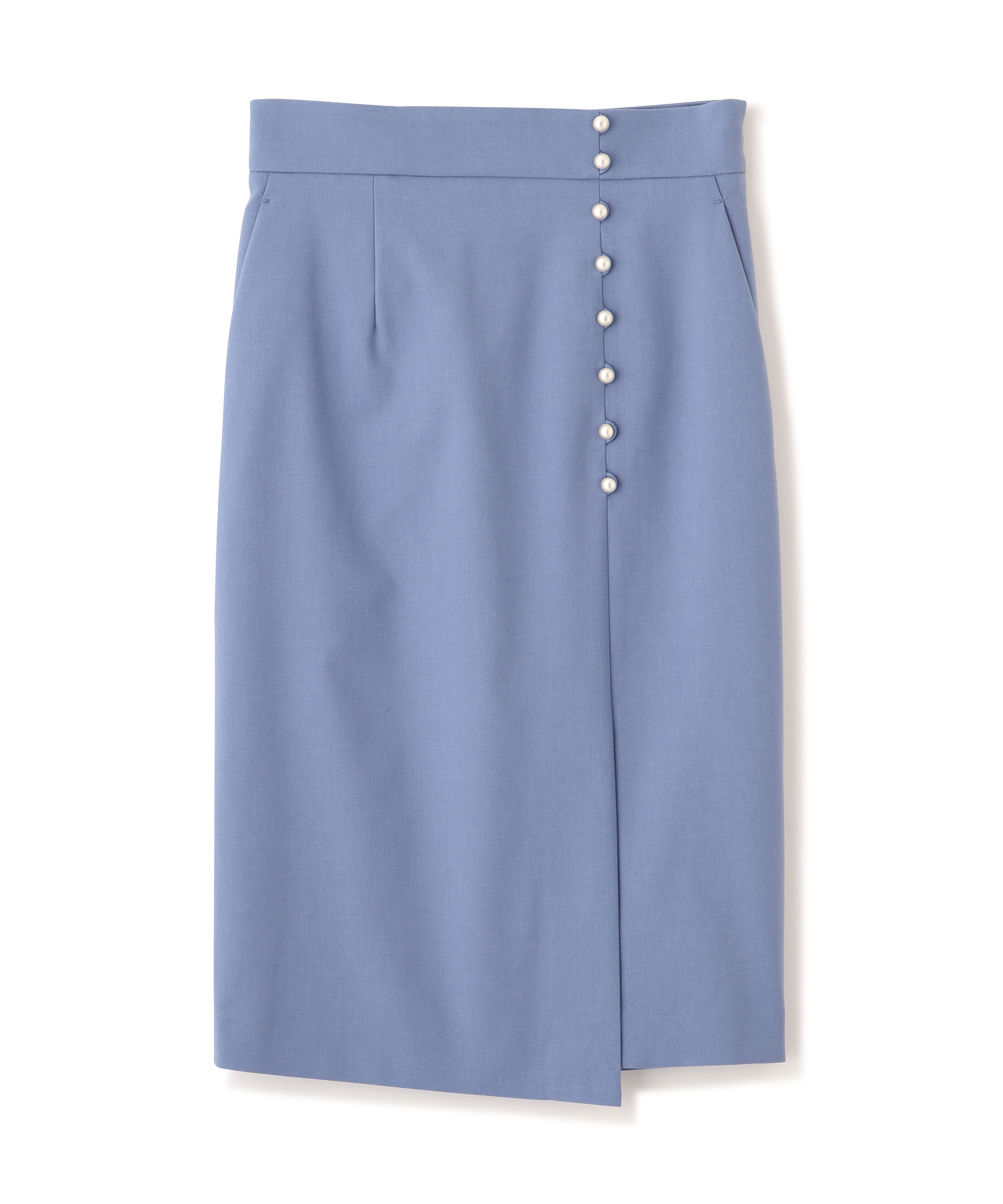  「シルバーボタンスカート」|スカート|