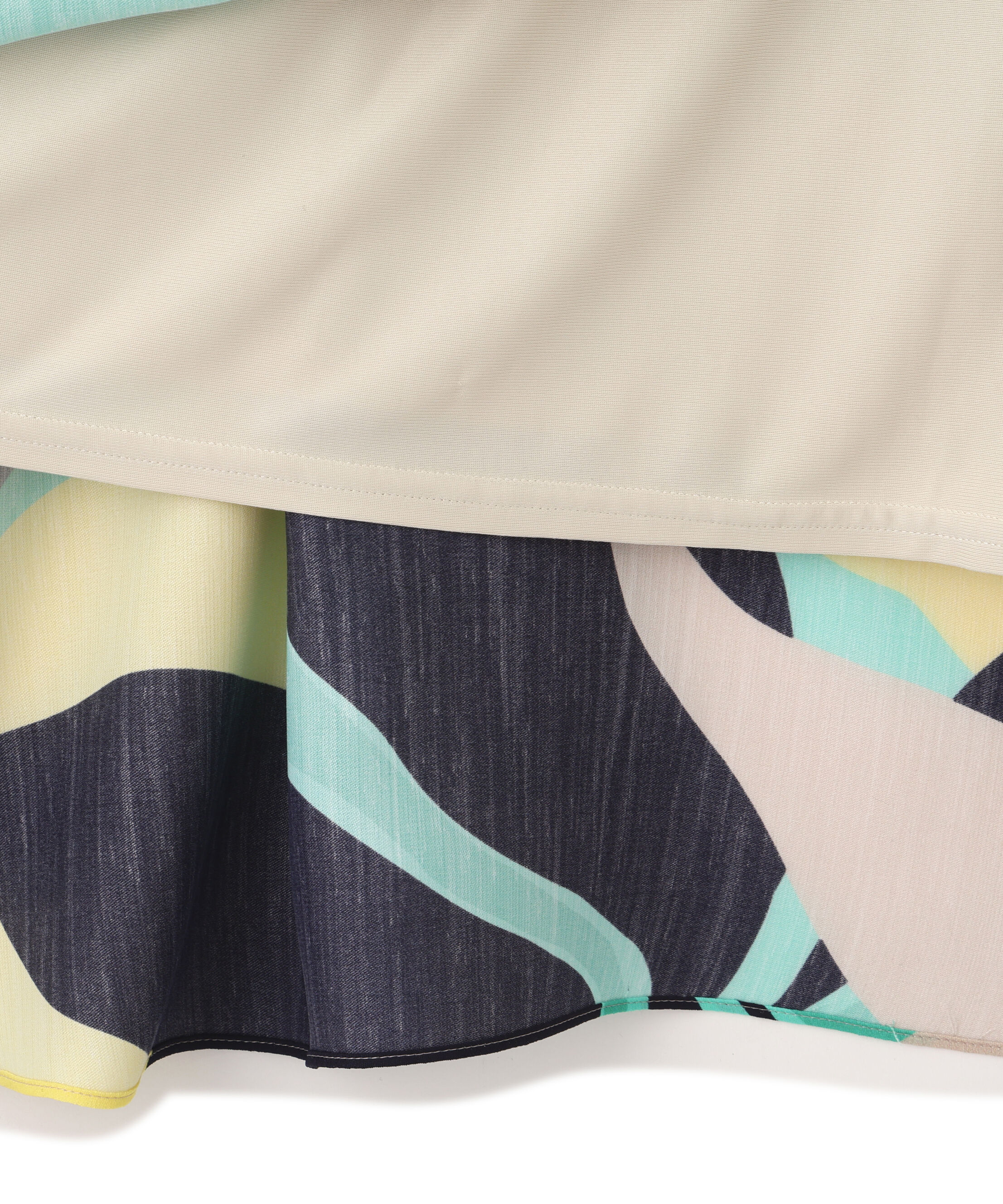  「シェードリーフプリントギャザーワンピース」|ワンピース|