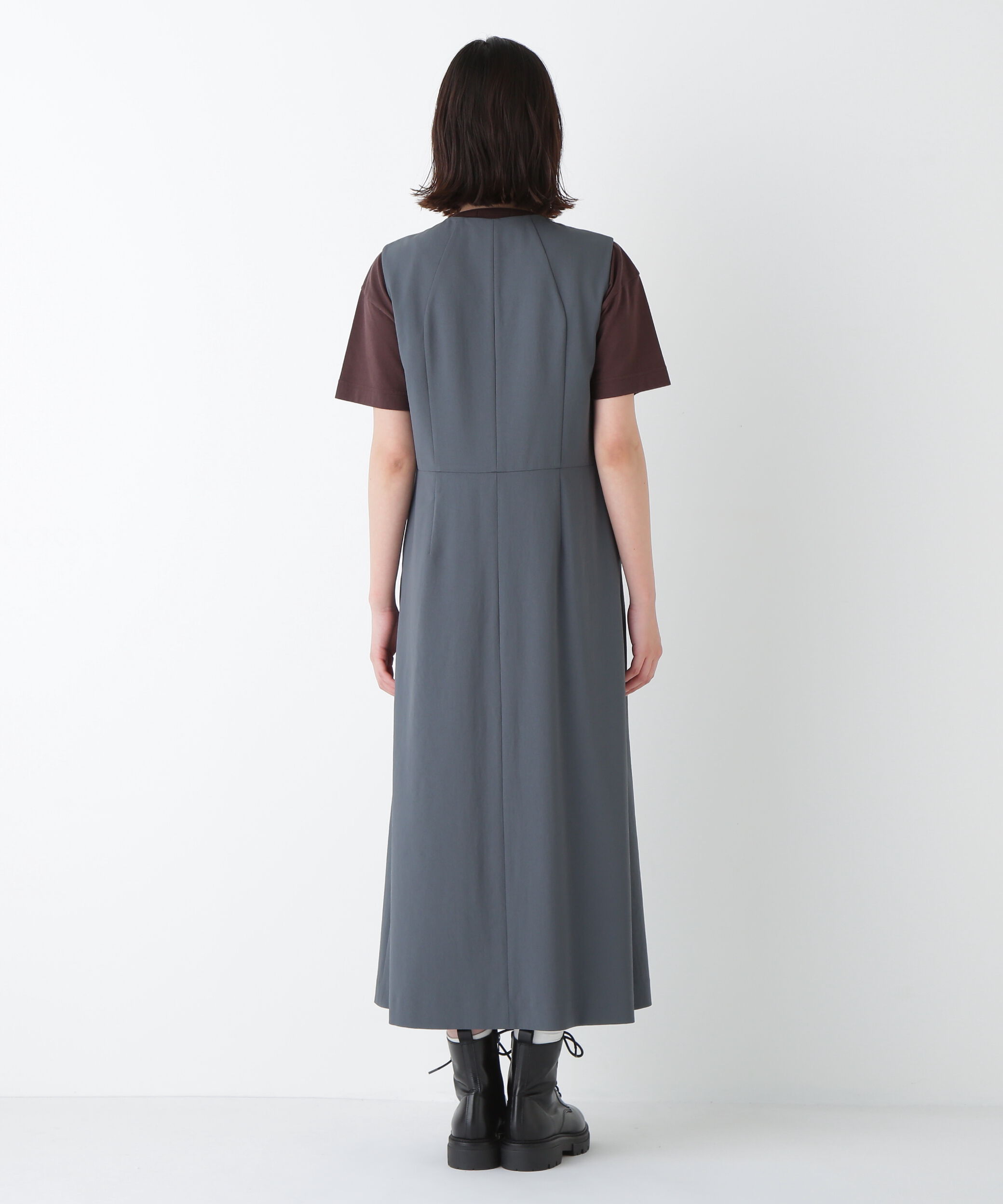  「◆Ｔ／ＴＡツイルラップ風ノースリーブワンピース」|ワンピース|