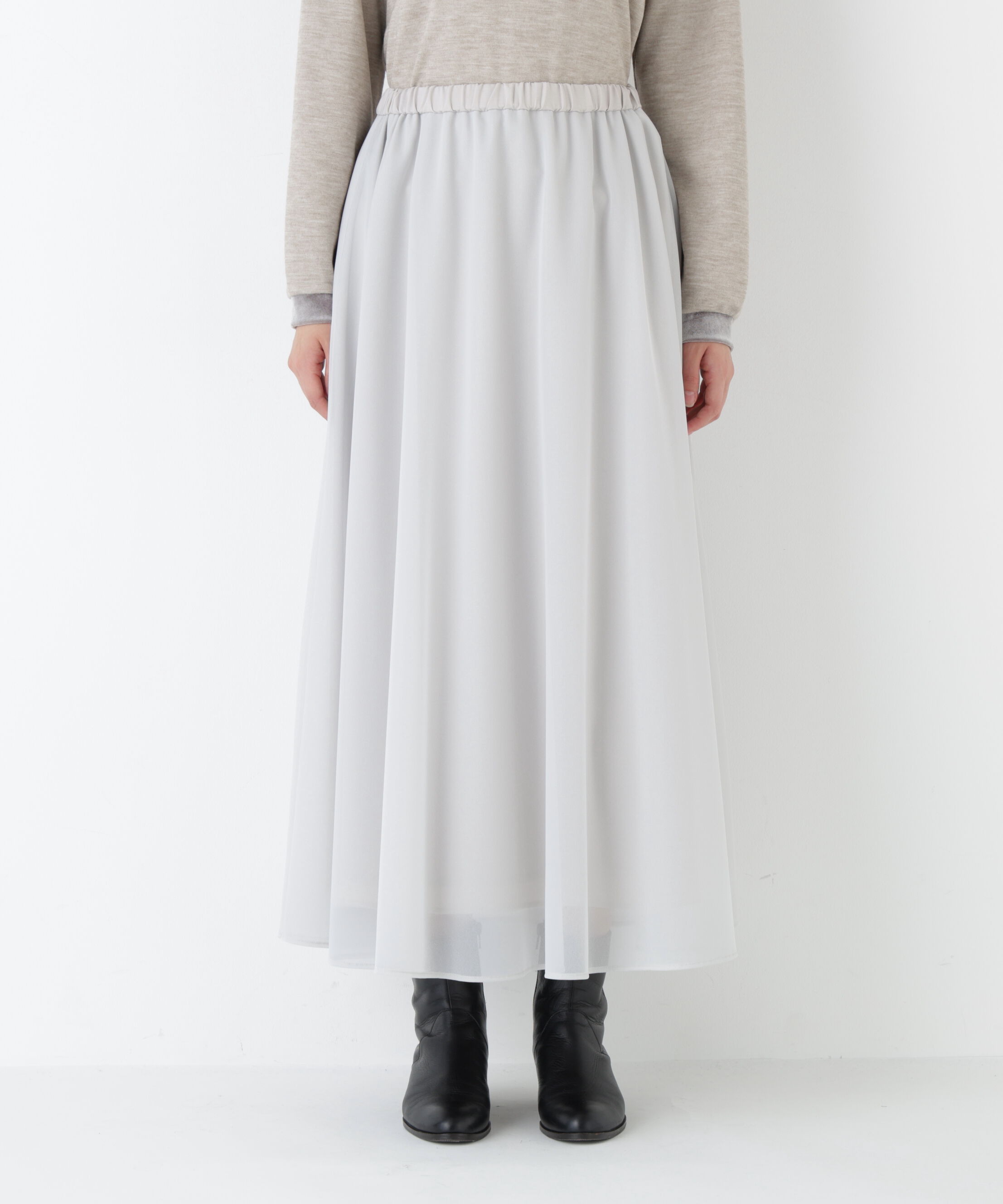  「◆オーガンジートリコットギャザースカート」|スカート|