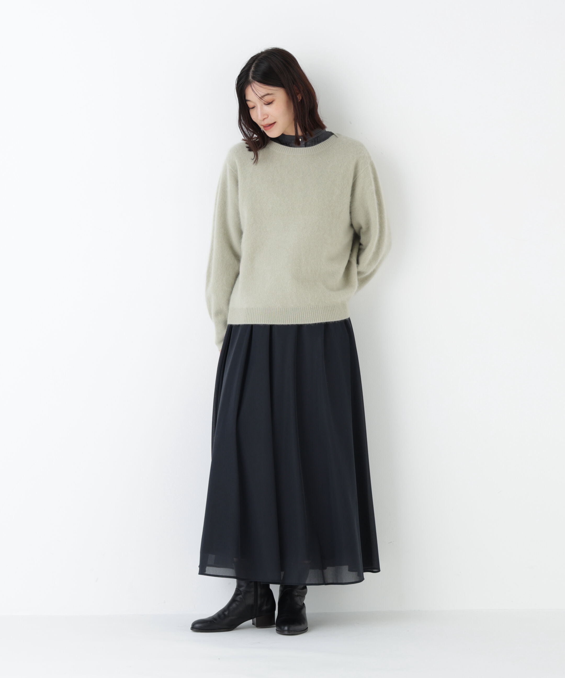  「◆オーガンジートリコットギャザースカート」|スカート|