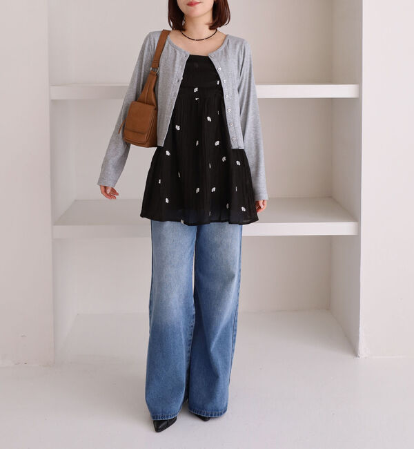 archives「花柄刺繍ミニキャミワンピース」|ワンピース|